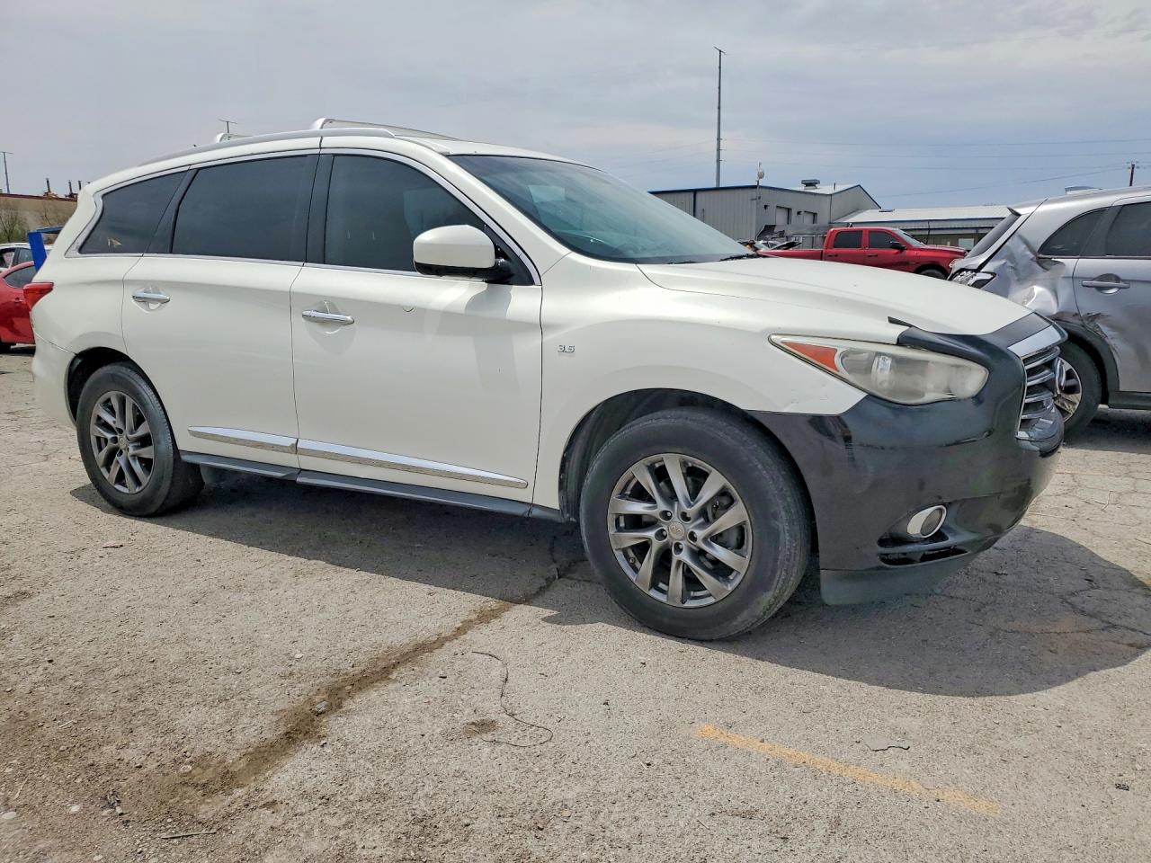 2014 Infiniti Qx60 Base White vin: 5N1AL0MN1EC543506