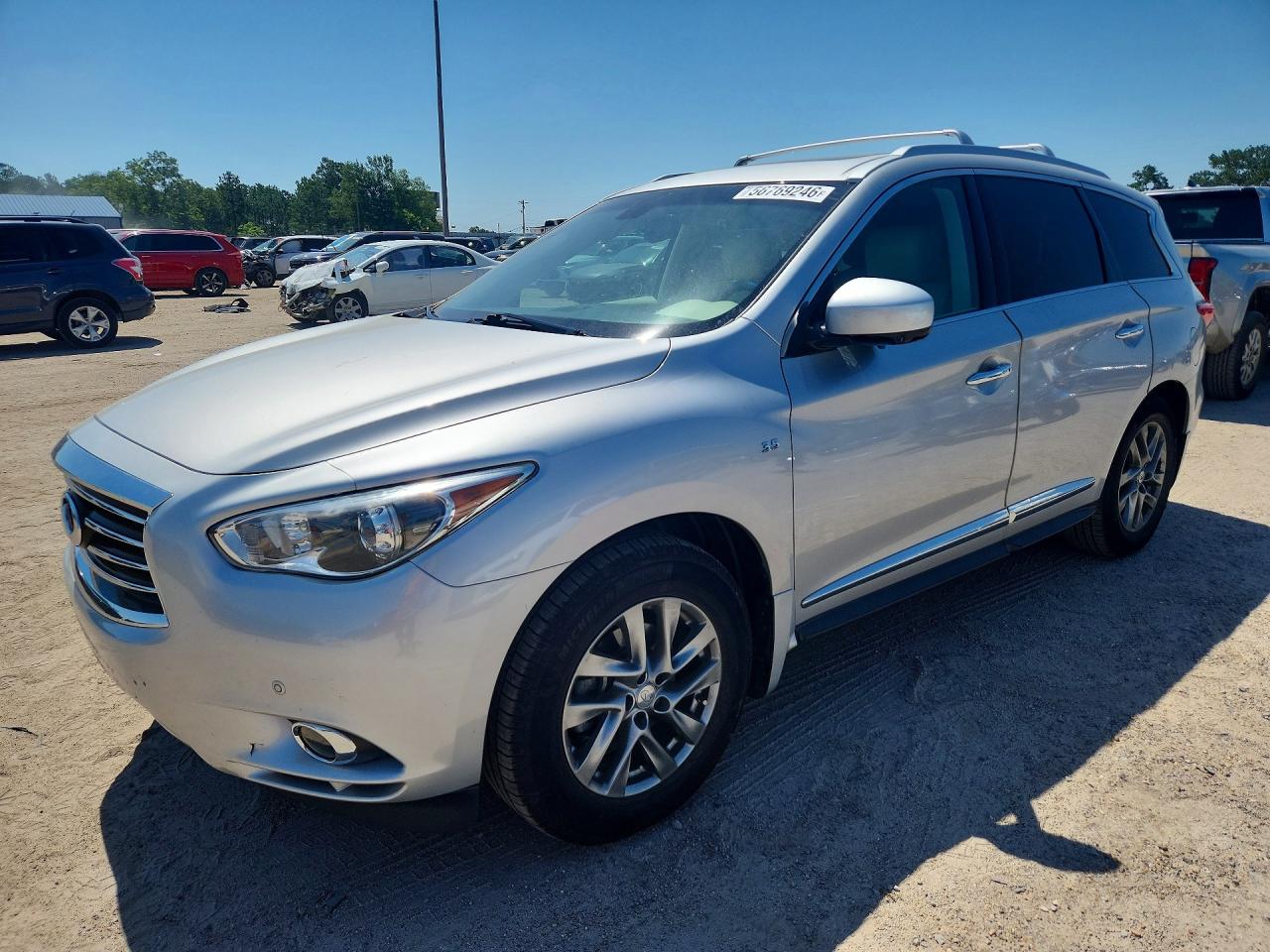 2015 Infiniti Qx60 Base Silver vin: 5N1AL0MN1FC501404