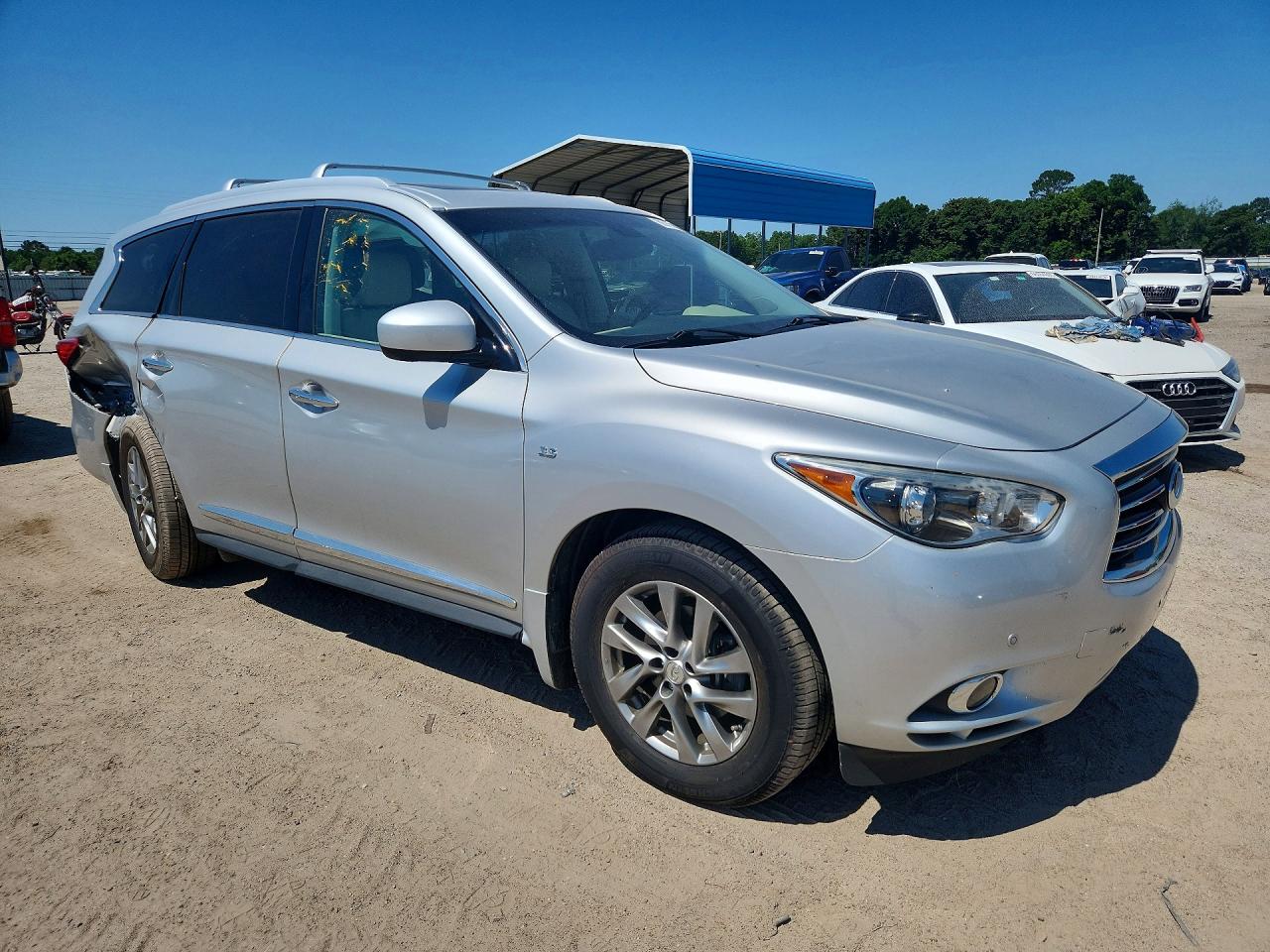2015 Infiniti Qx60 Base Silver vin: 5N1AL0MN1FC501404