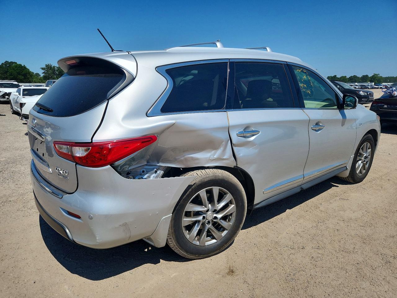 2015 Infiniti Qx60 Base Silver vin: 5N1AL0MN1FC501404