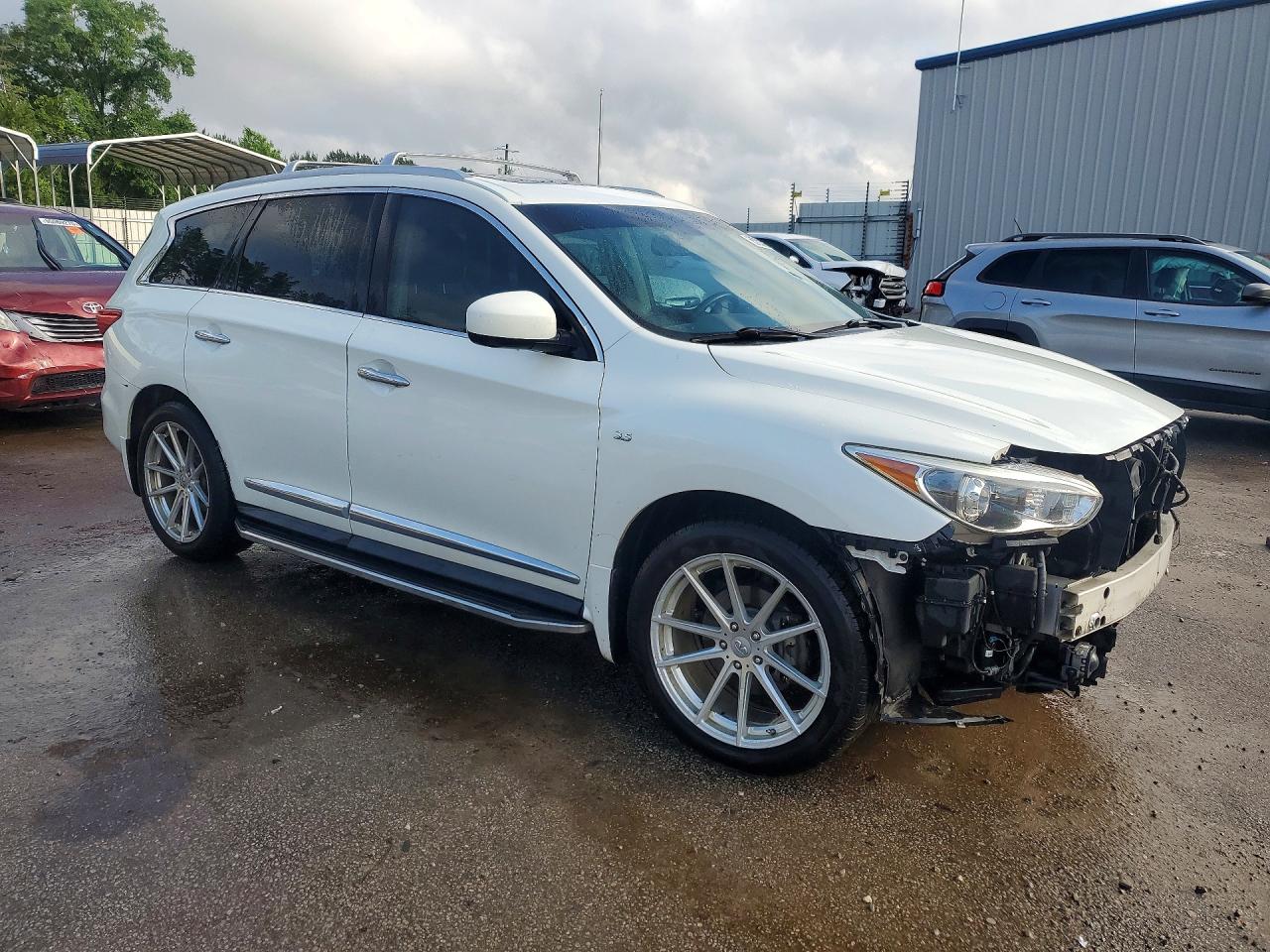 2015 Infiniti Qx60 Base White vin: 5N1AL0MN1FC527257