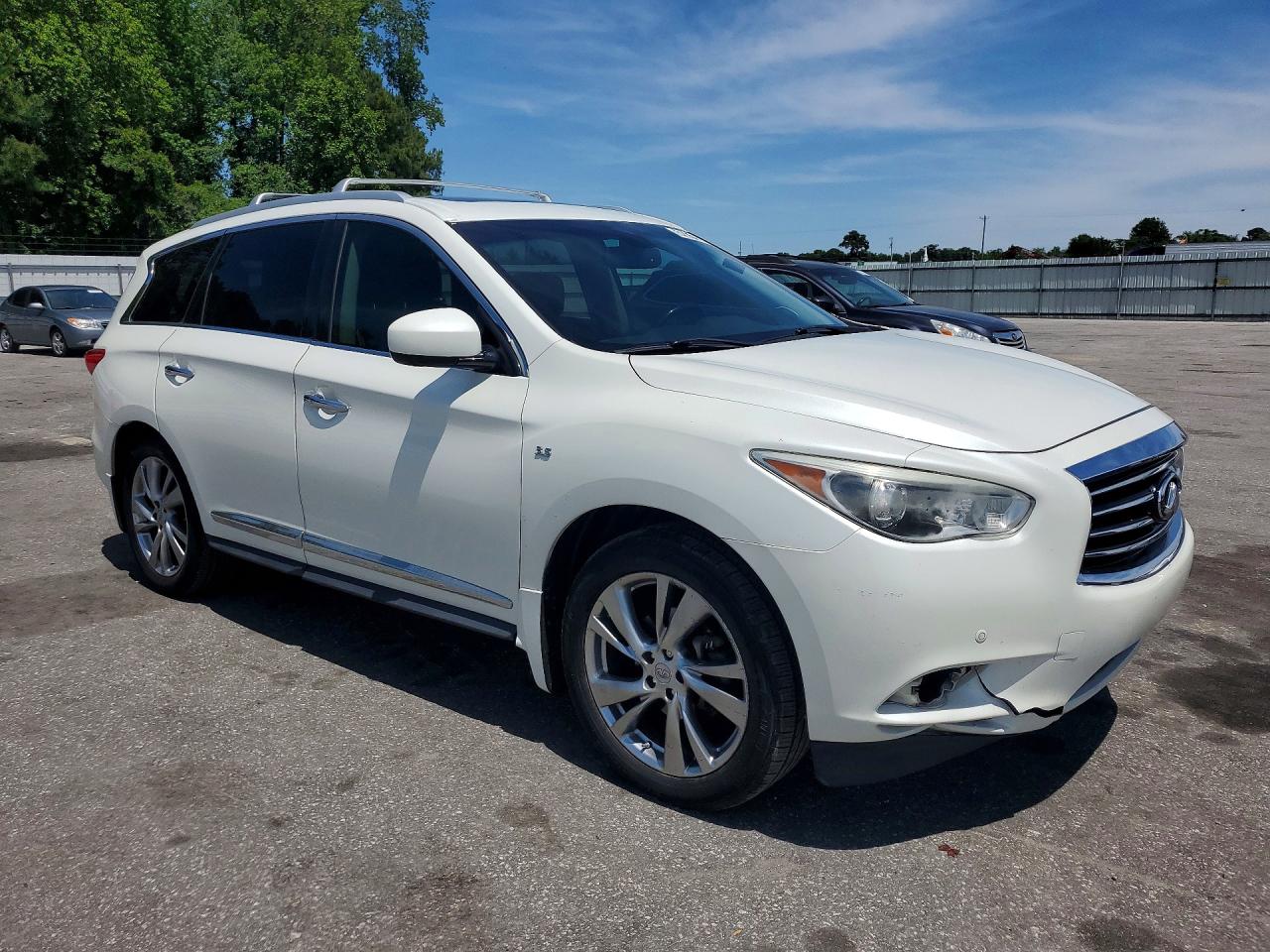 2015 Infiniti Qx60 Base White vin: 5N1AL0MN1FC528330