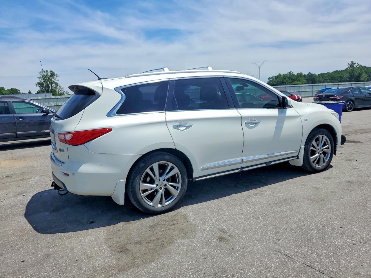 2015 Infiniti Qx60 Base White vin: 5N1AL0MN1FC528330