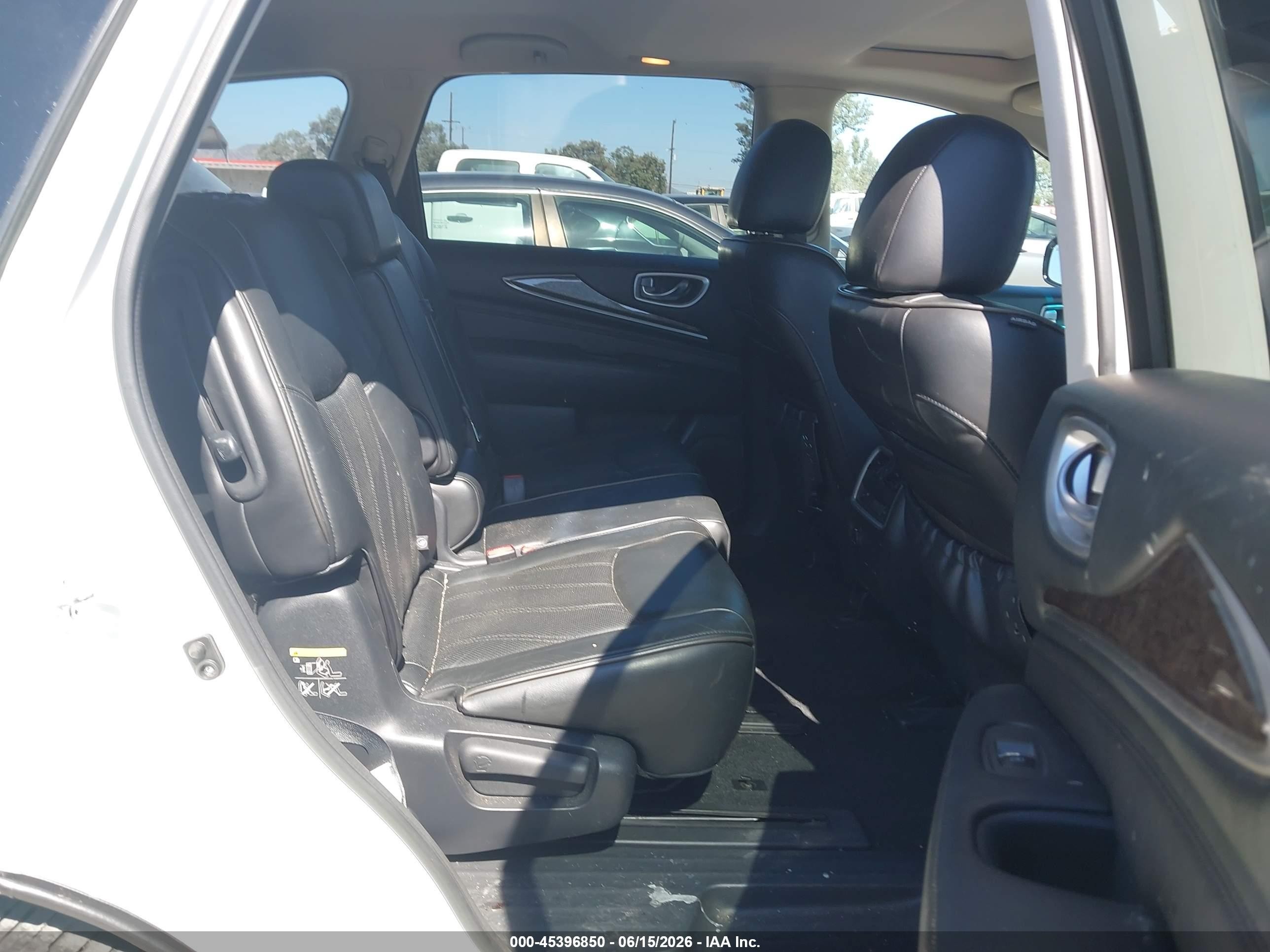2015 Infiniti Qx60   White vin: 5N1AL0MN1FC537237