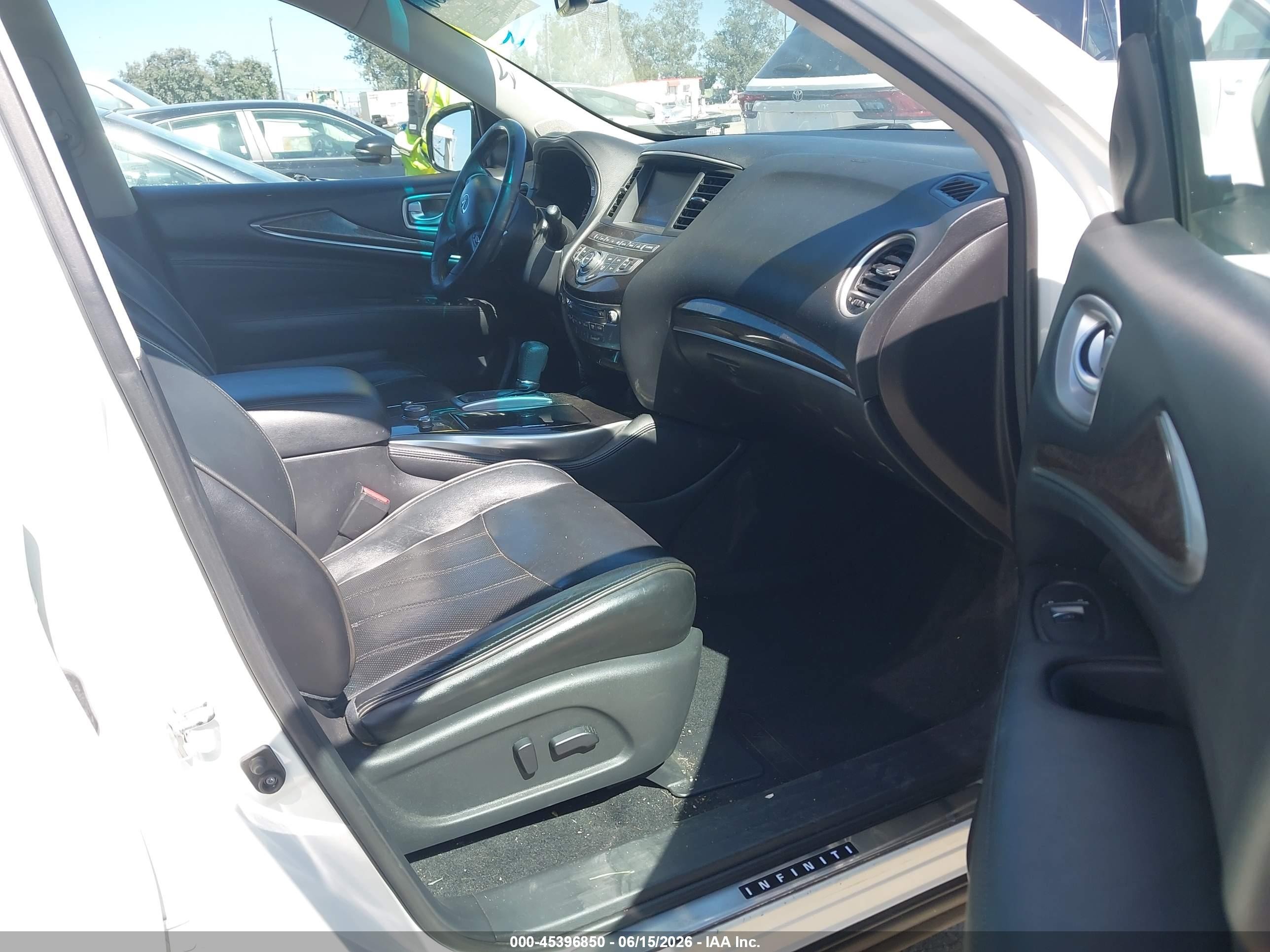 2015 Infiniti Qx60   White vin: 5N1AL0MN1FC537237