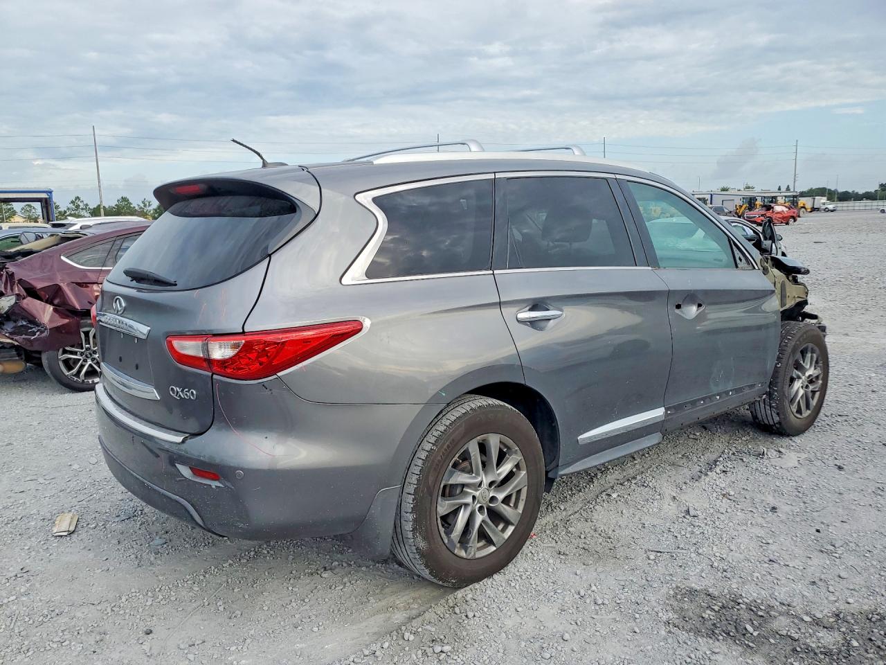 2015 Infiniti Qx60 Base Gray vin: 5N1AL0MN1FC549808