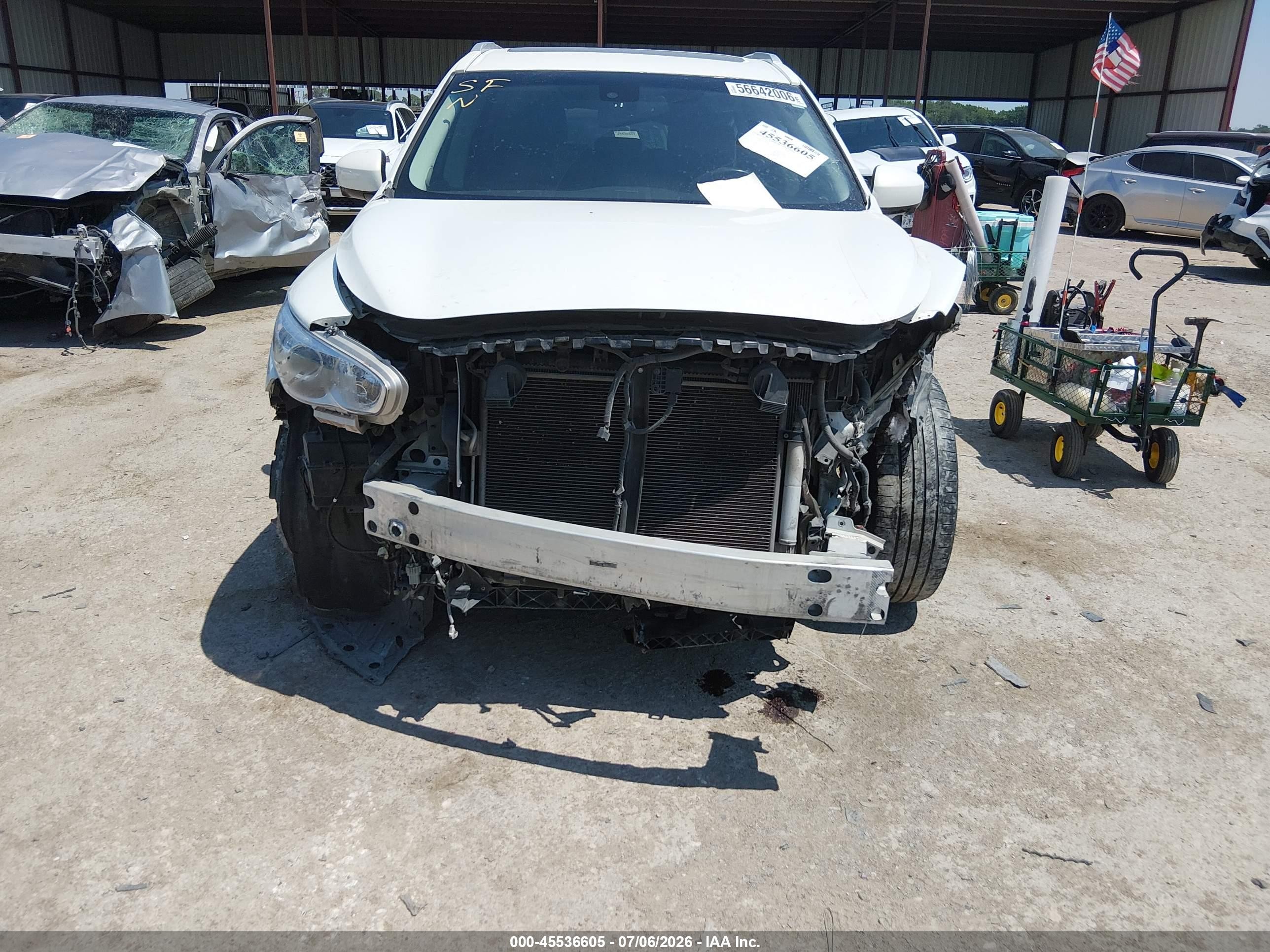 2014 Infiniti Qx60   White vin: 5N1AL0MN2EC546494