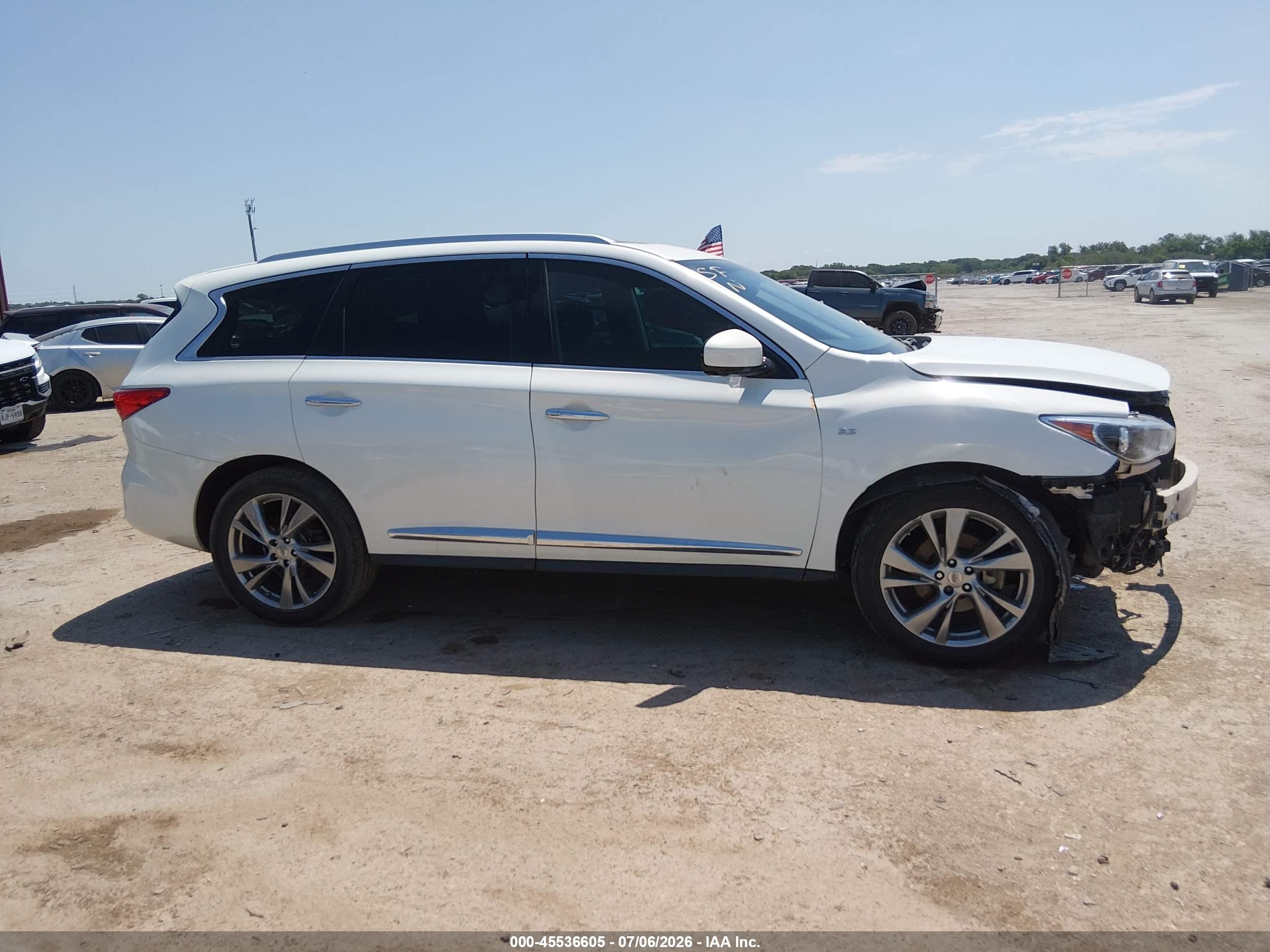 2014 Infiniti Qx60   White vin: 5N1AL0MN2EC546494