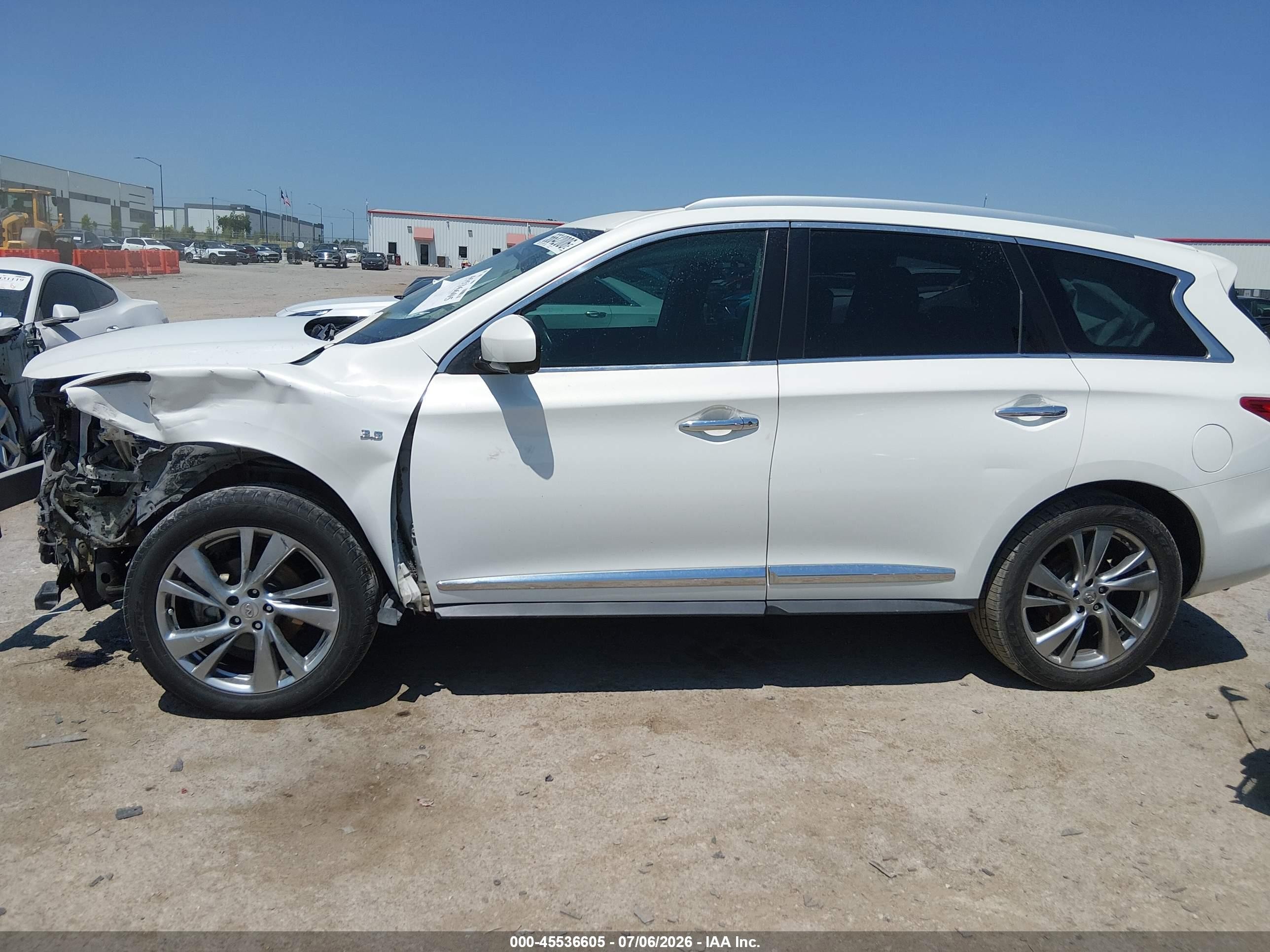 2014 Infiniti Qx60   White vin: 5N1AL0MN2EC546494