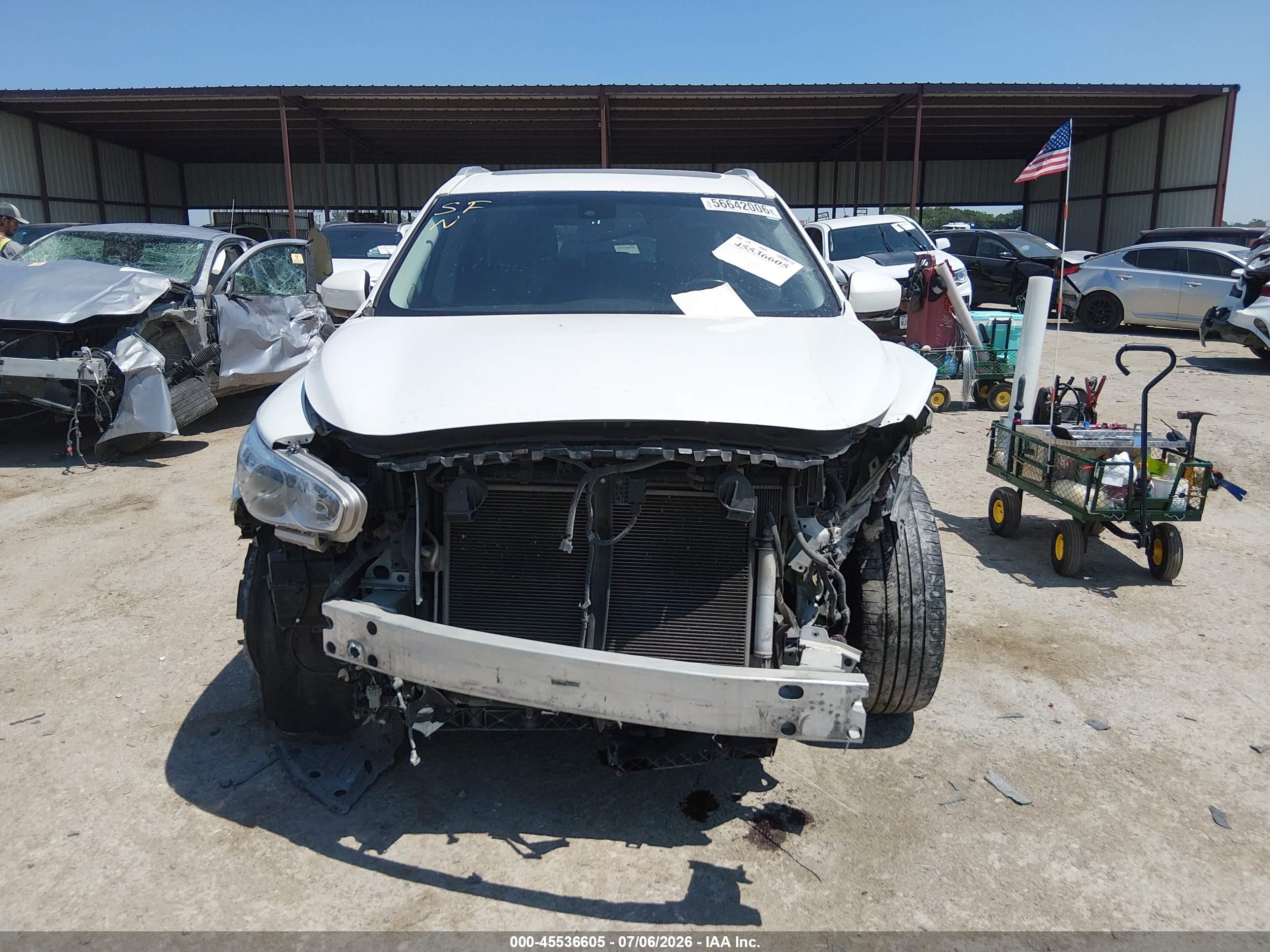 2014 Infiniti Qx60   White vin: 5N1AL0MN2EC546494