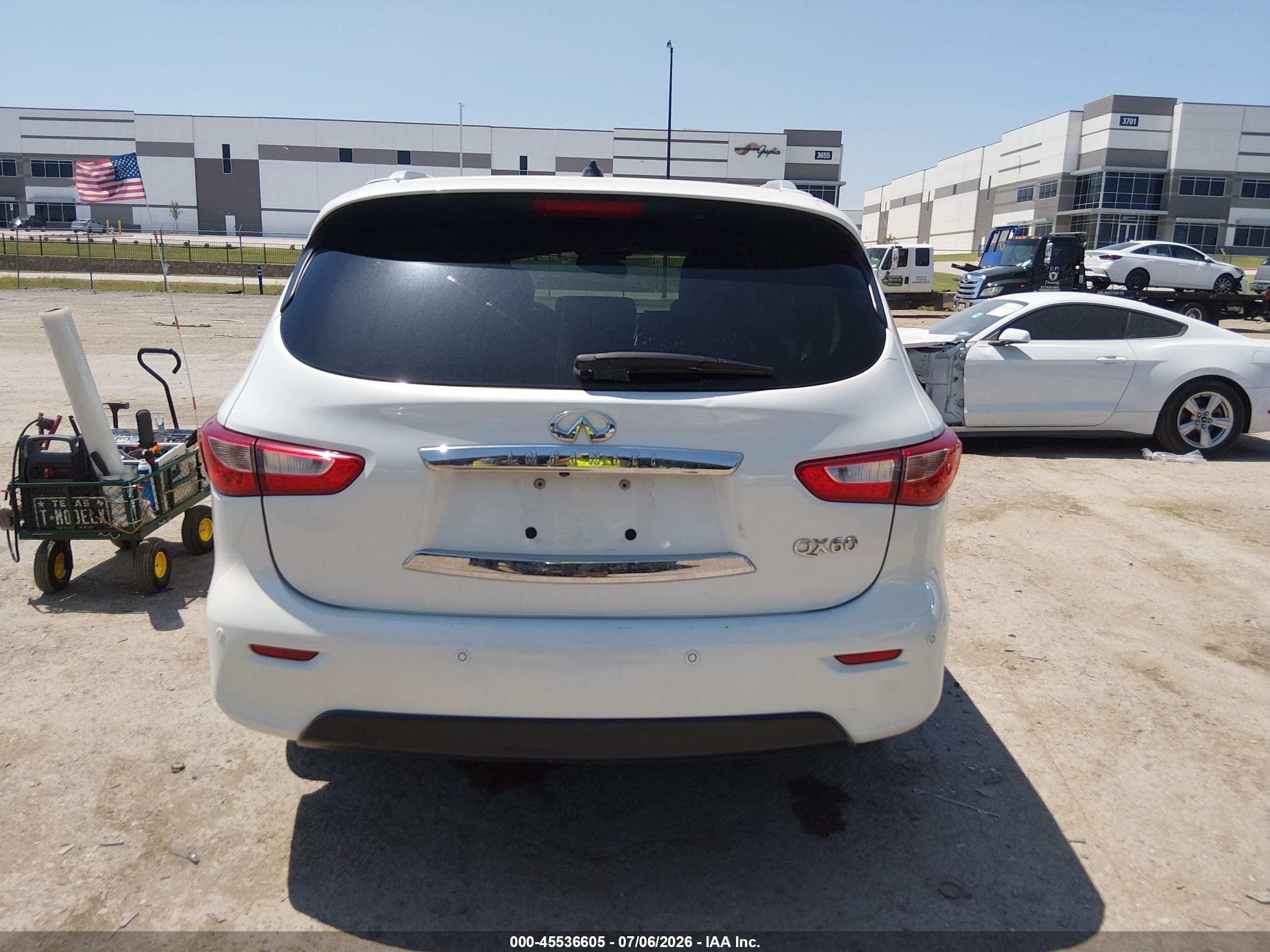 2014 Infiniti Qx60   White vin: 5N1AL0MN2EC546494