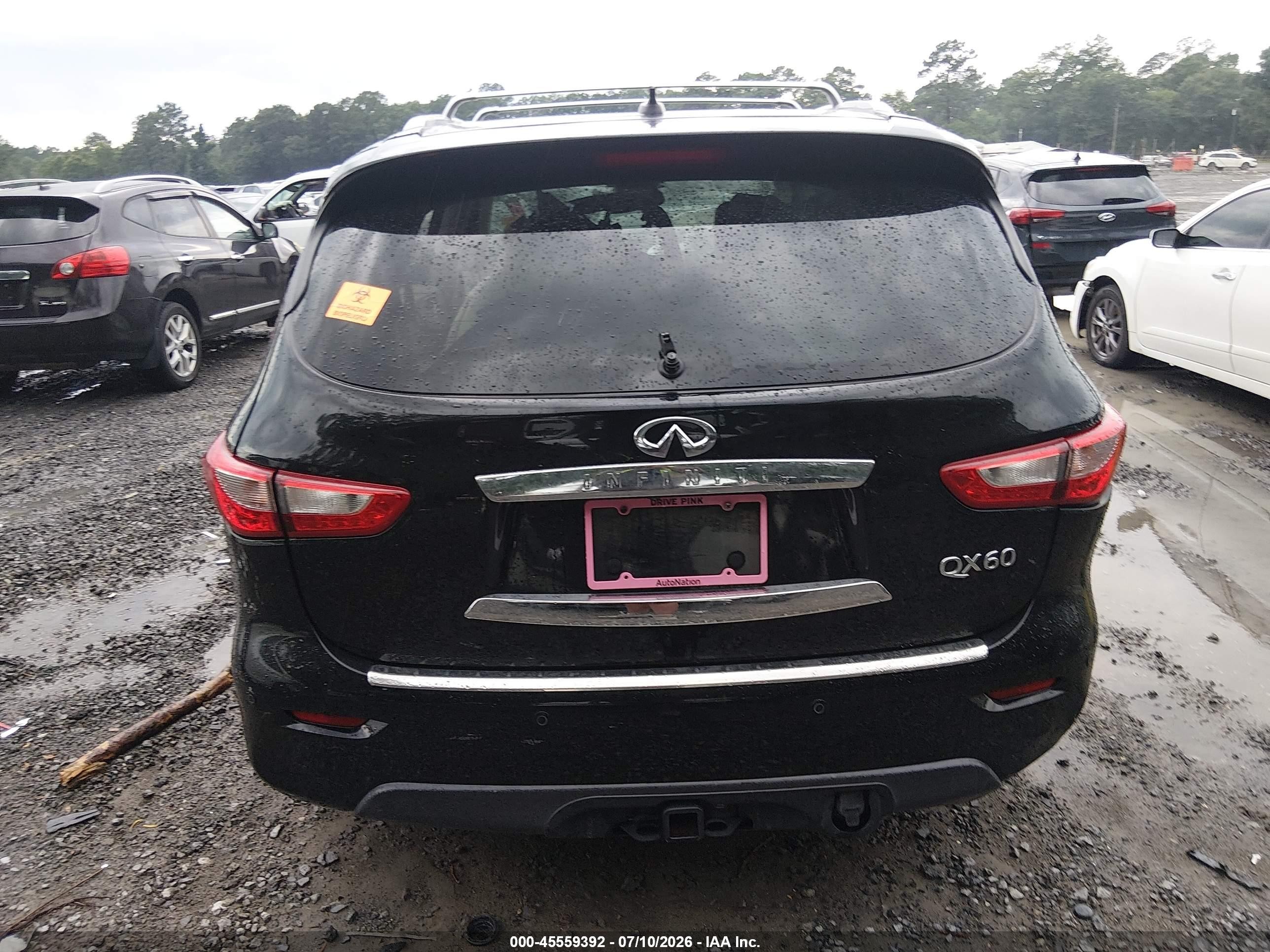 2015 Infiniti Qx60 Black vin: 5N1AL0MN2FC515408