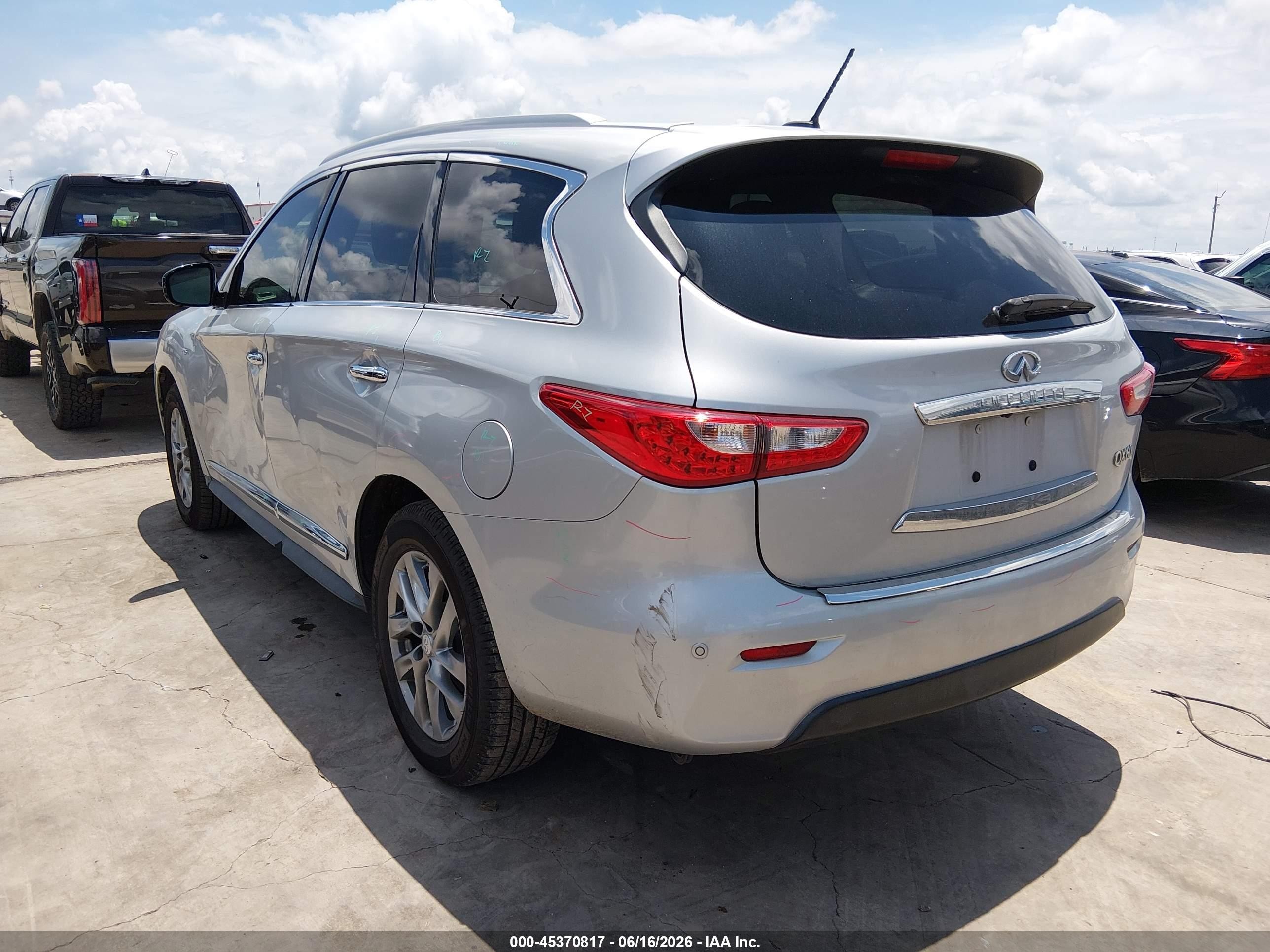 2015 Infiniti Qx60   Silver vin: 5N1AL0MN2FC516381