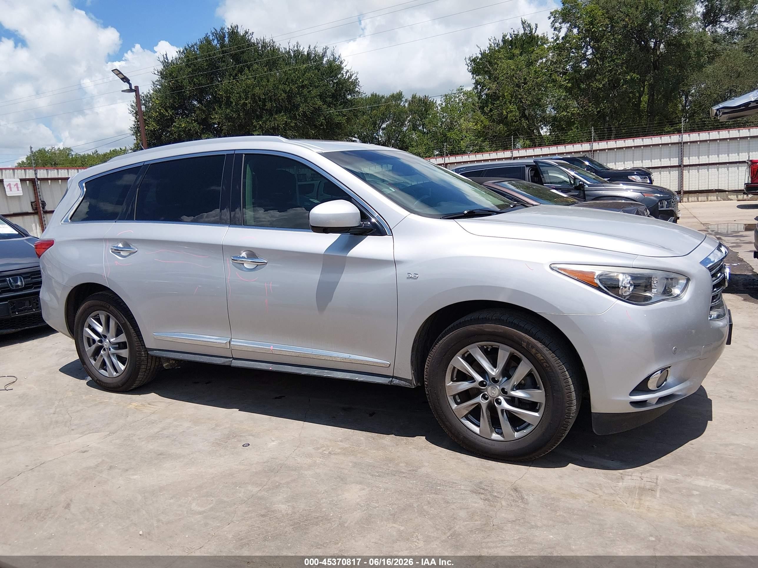2015 Infiniti Qx60   Silver vin: 5N1AL0MN2FC516381