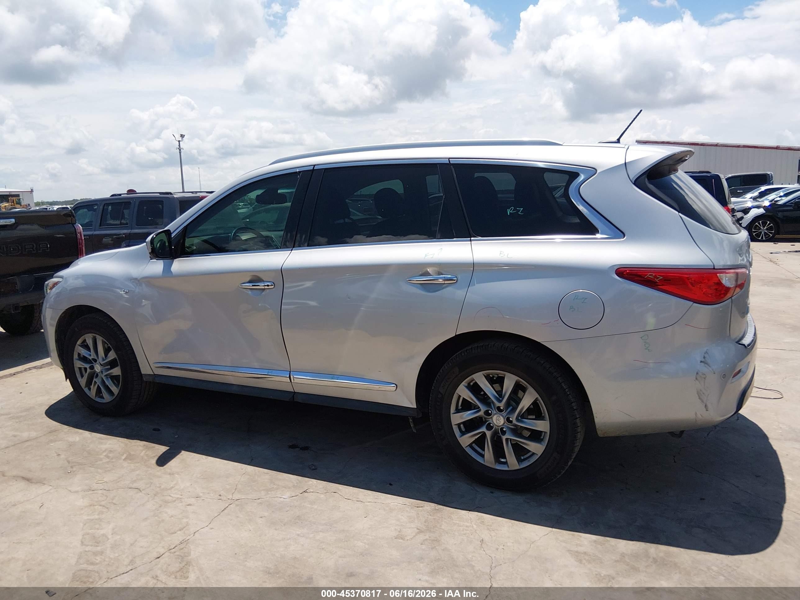 2015 Infiniti Qx60   Silver vin: 5N1AL0MN2FC516381