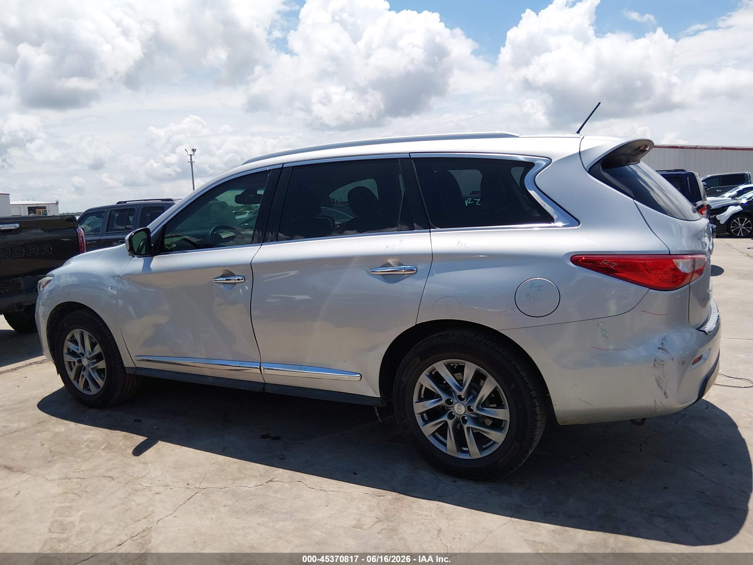 2015 Infiniti Qx60   Silver vin: 5N1AL0MN2FC516381