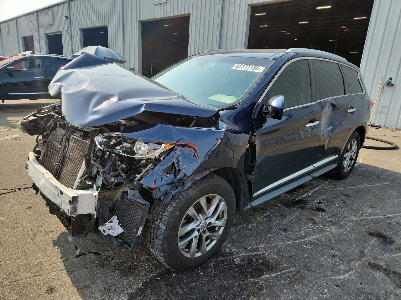 2015 Infiniti Qx60 Base Blue vin: 5N1AL0MN2FC522598