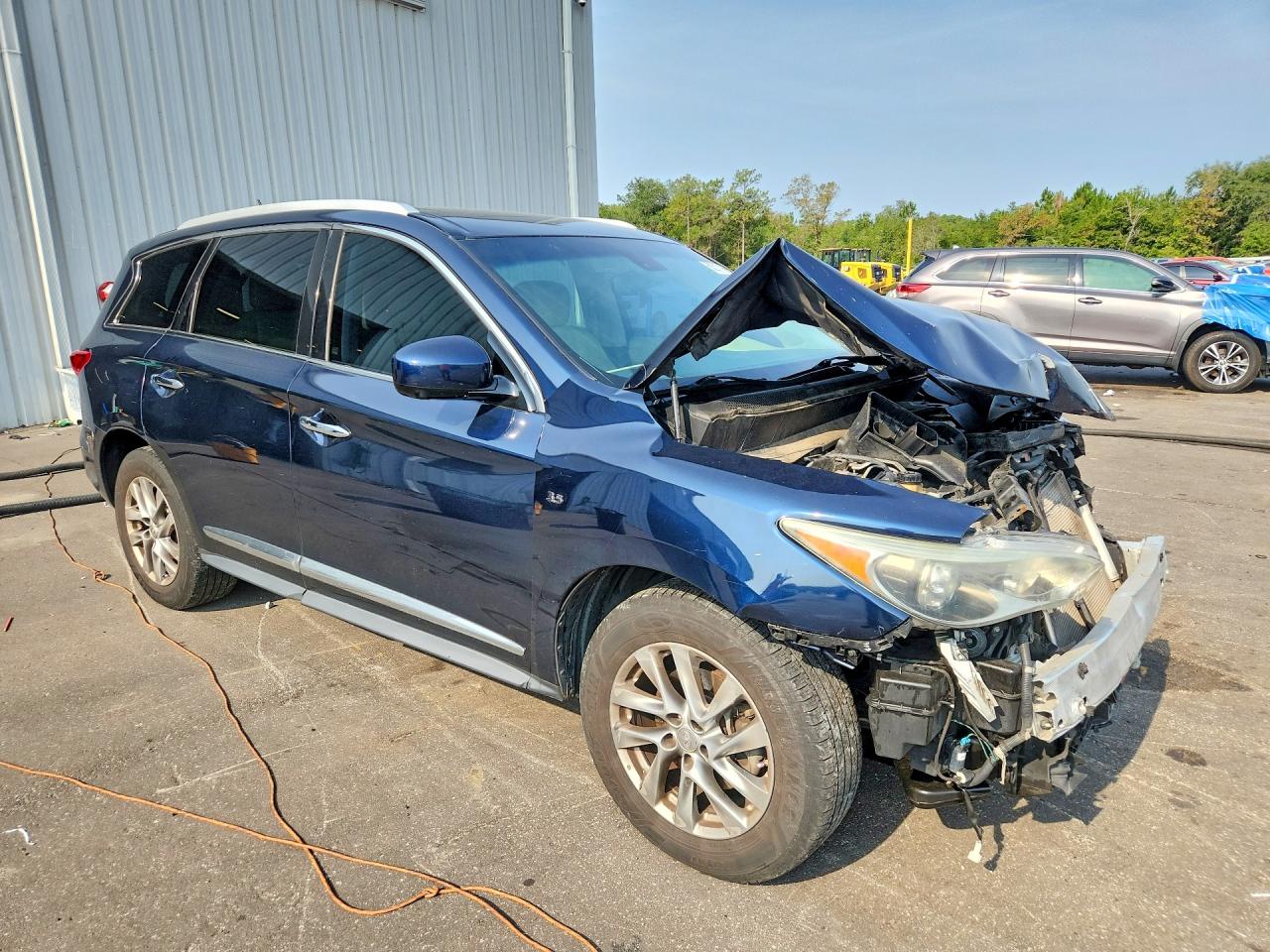 2015 Infiniti Qx60 Base Blue vin: 5N1AL0MN2FC522598
