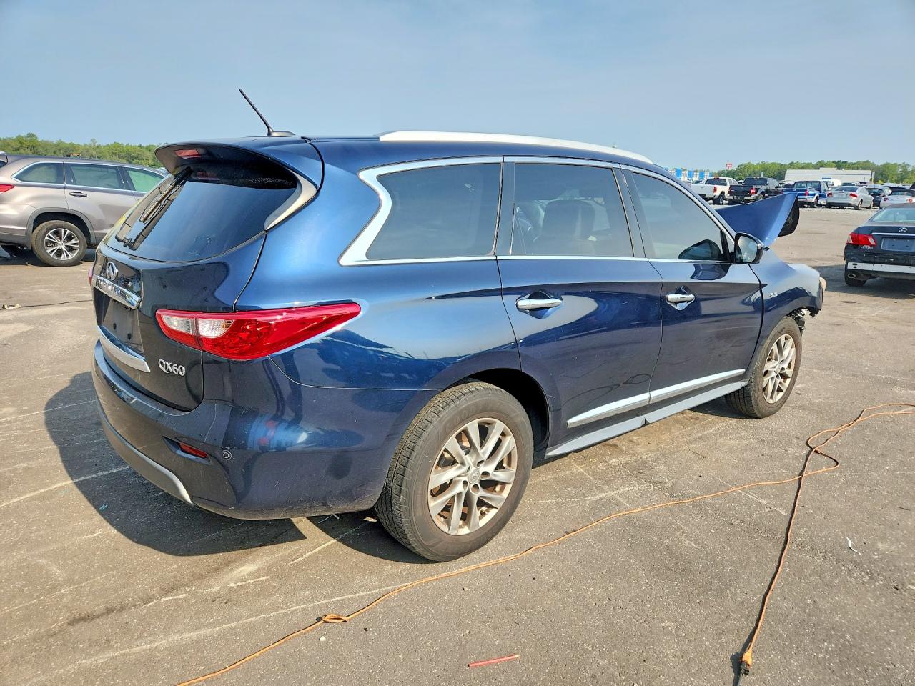 2015 Infiniti Qx60 Base Blue vin: 5N1AL0MN2FC522598