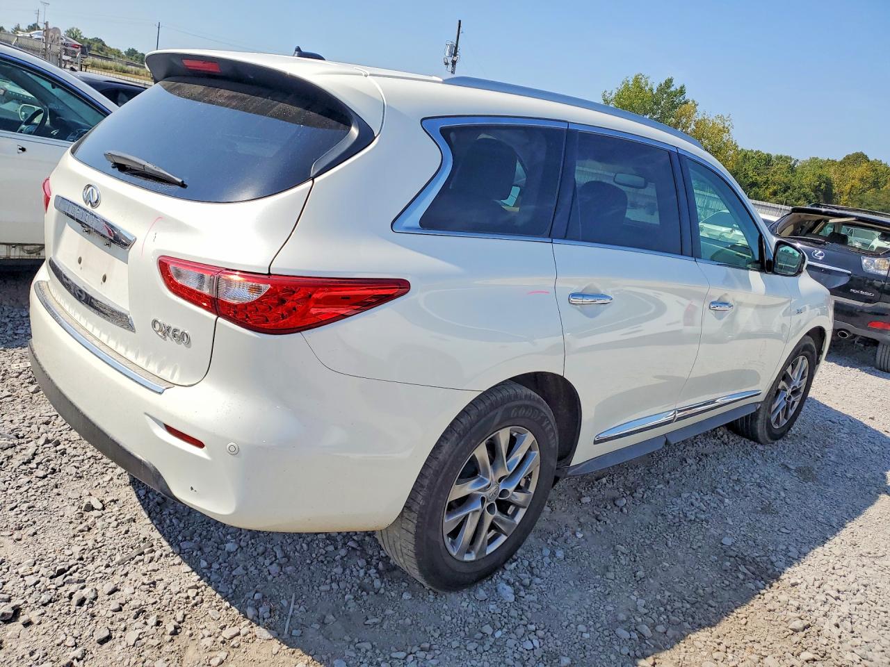 2015 Infiniti Qx60 Base White vin: 5N1AL0MN2FC533956