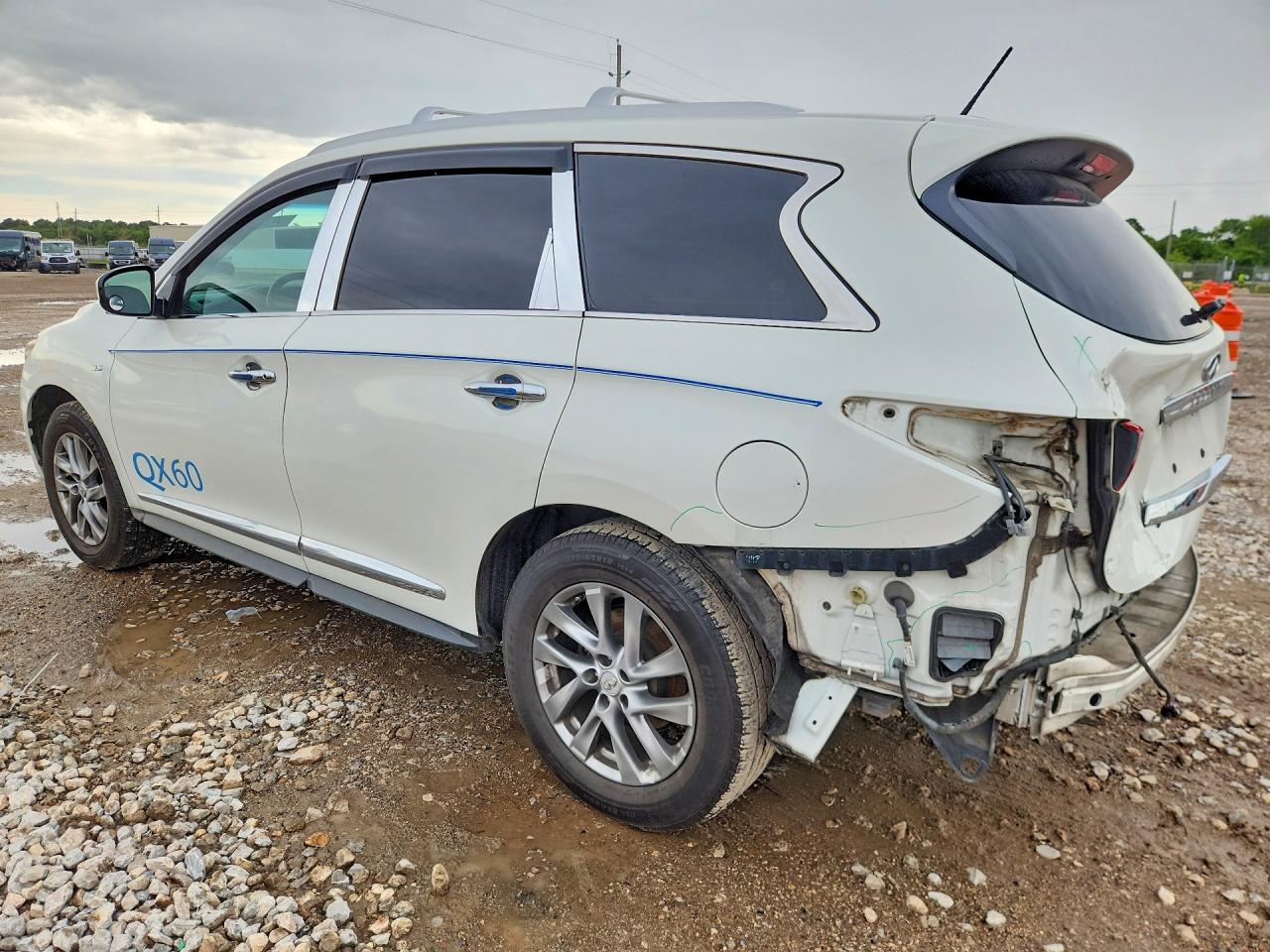 2015 Infiniti Qx60 Base White vin: 5N1AL0MN2FC538302