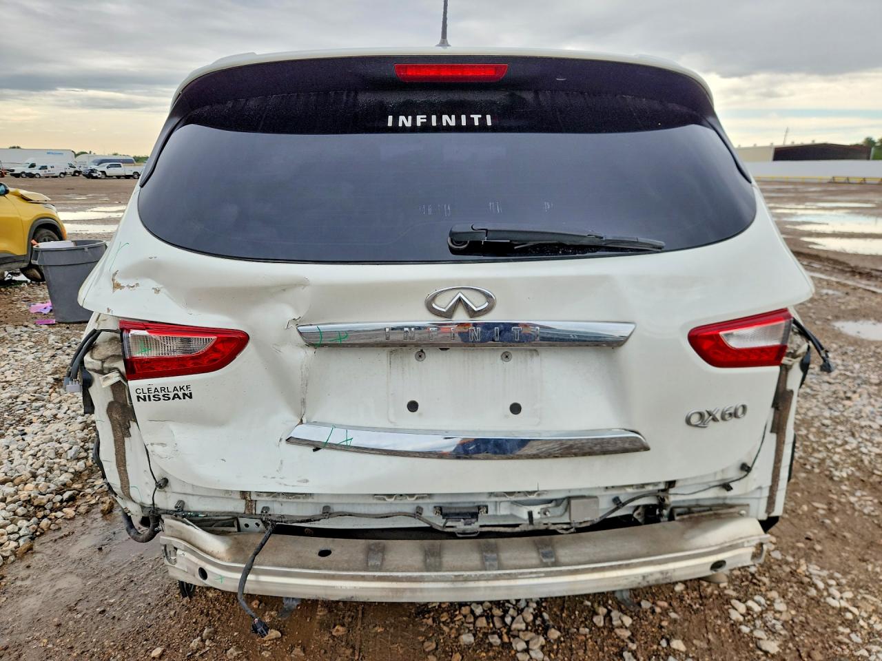 2015 Infiniti Qx60 Base White vin: 5N1AL0MN2FC538302