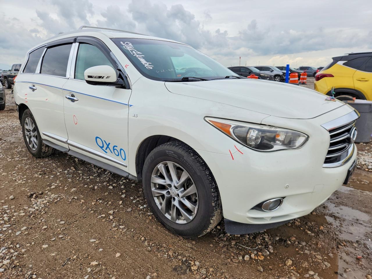 2015 Infiniti Qx60 Base White vin: 5N1AL0MN2FC538302