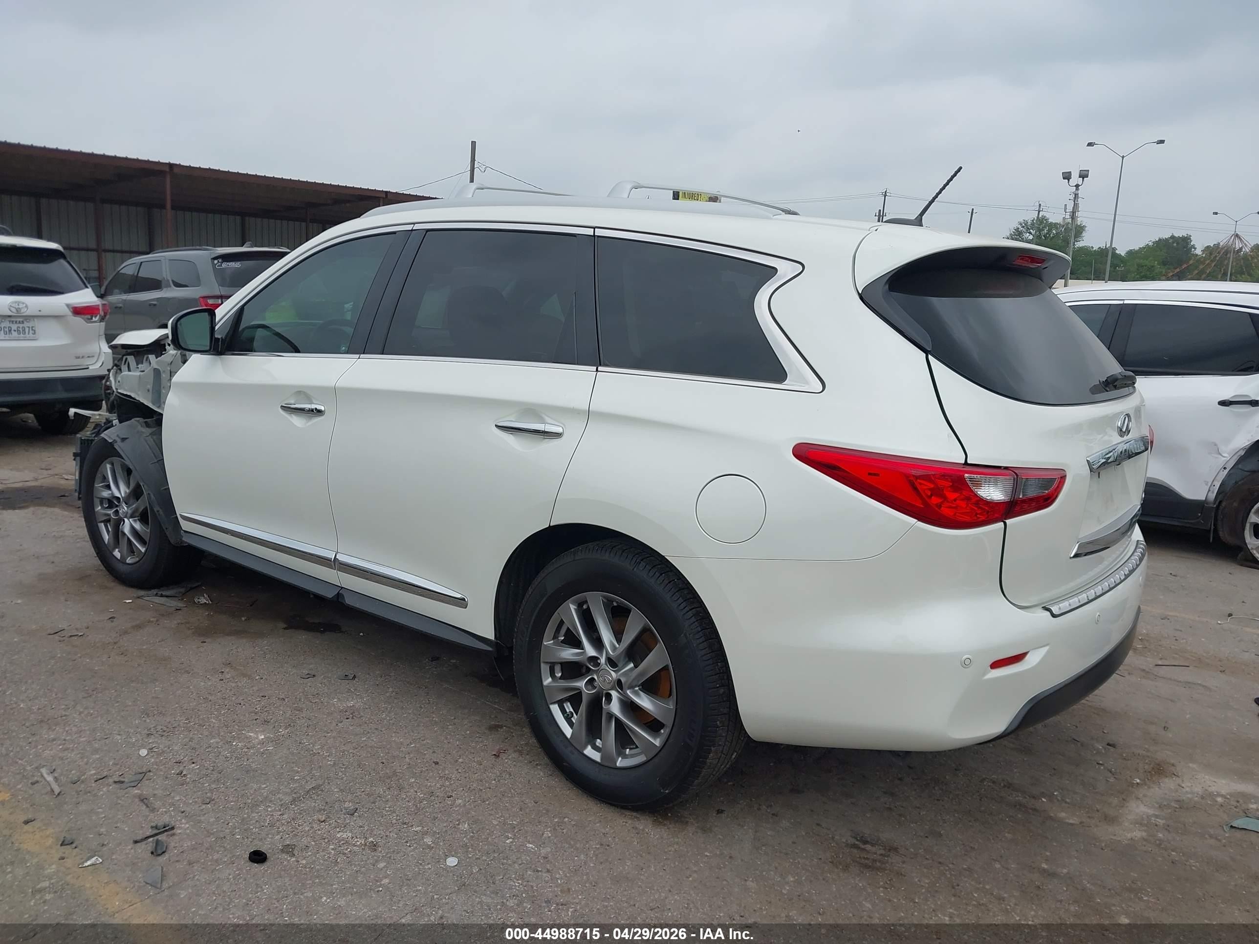 2015 Infiniti Qx60   White vin: 5N1AL0MN2FC538610