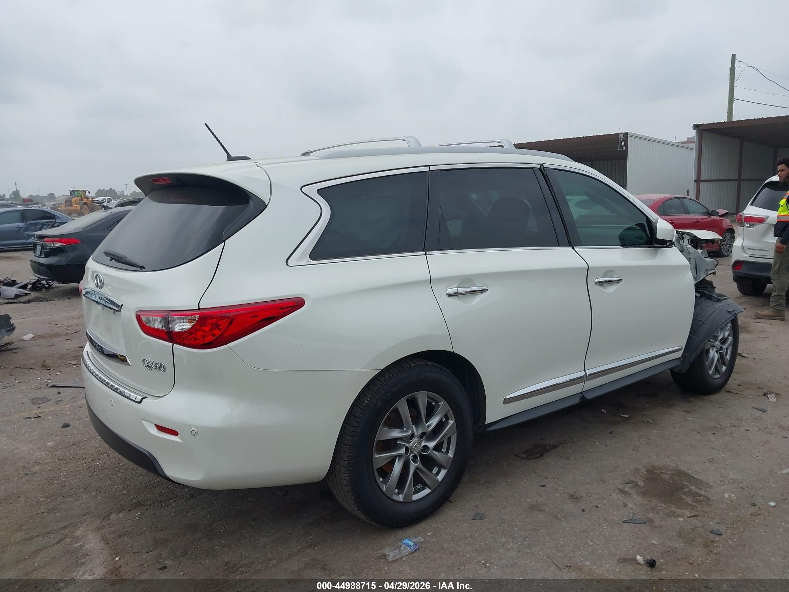 2015 Infiniti Qx60   White vin: 5N1AL0MN2FC538610