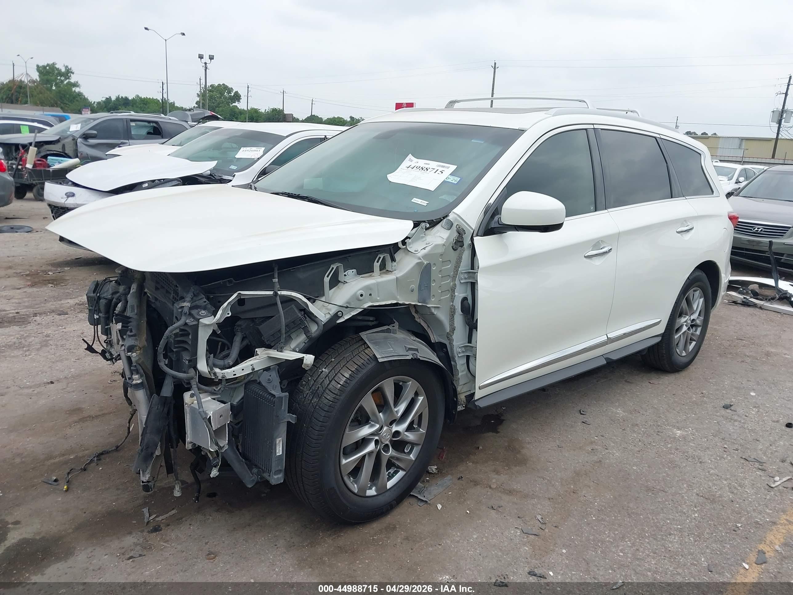 2015 Infiniti Qx60   White vin: 5N1AL0MN2FC538610