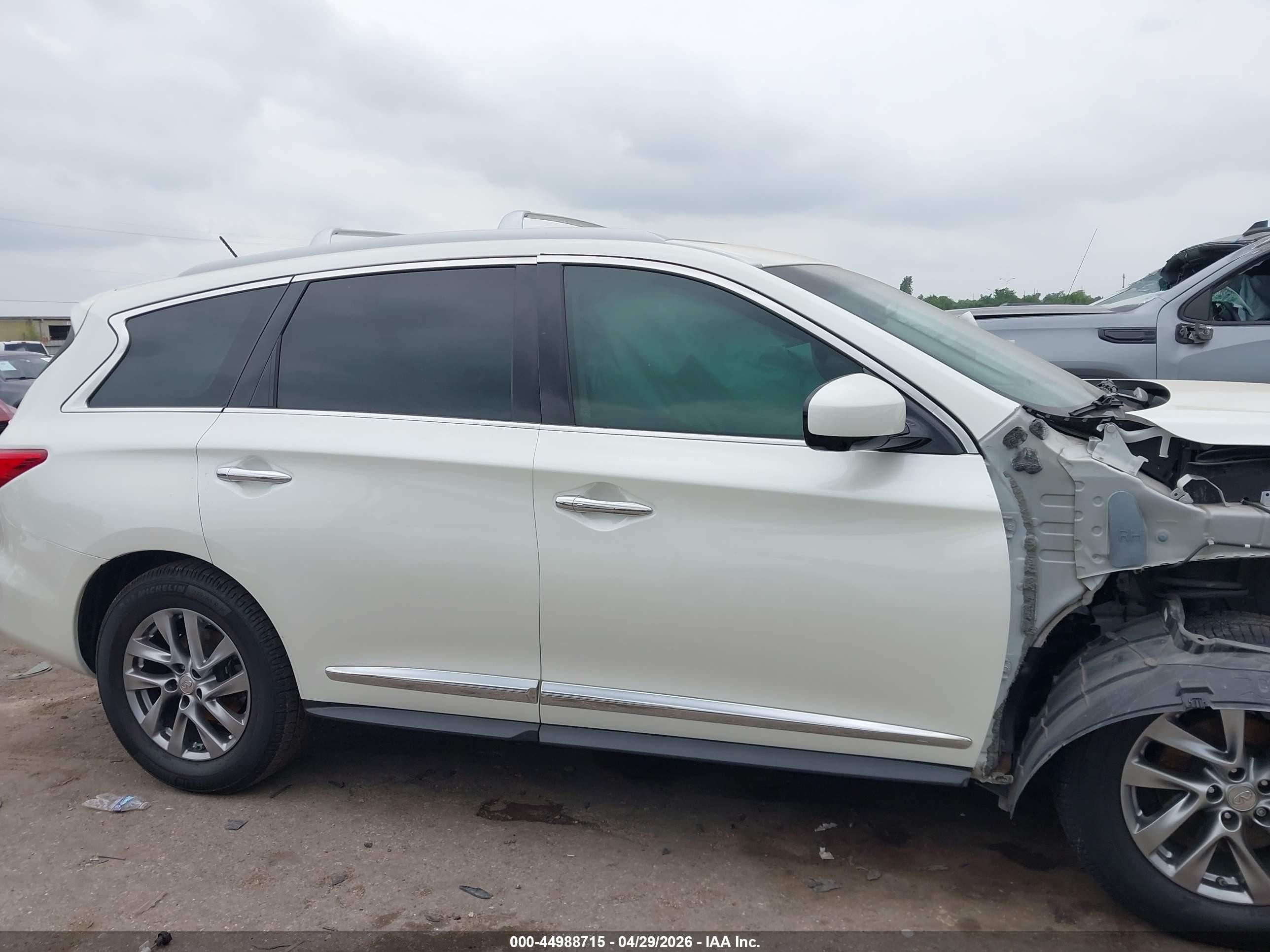 2015 Infiniti Qx60   White vin: 5N1AL0MN2FC538610