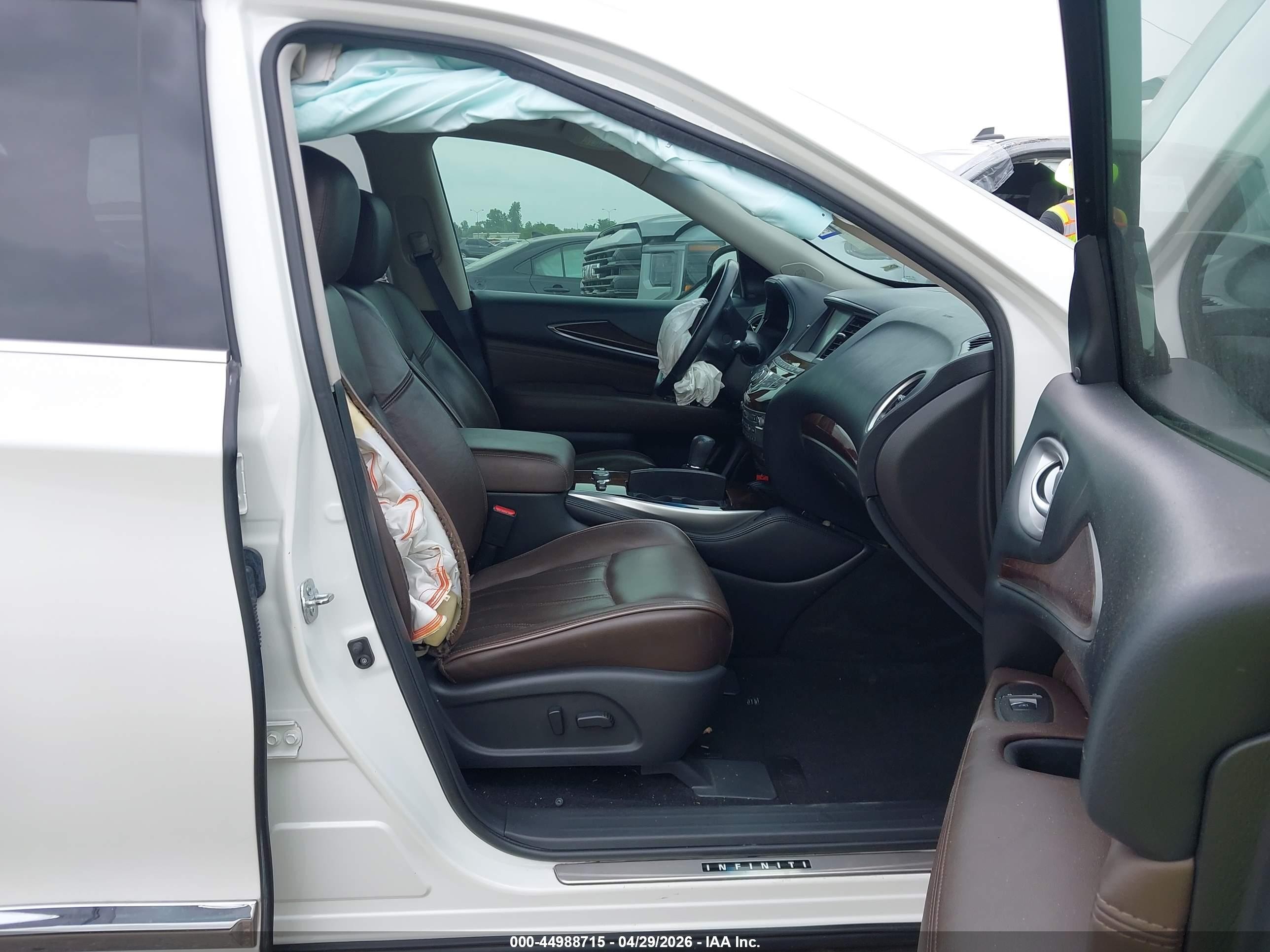 2015 Infiniti Qx60   White vin: 5N1AL0MN2FC538610