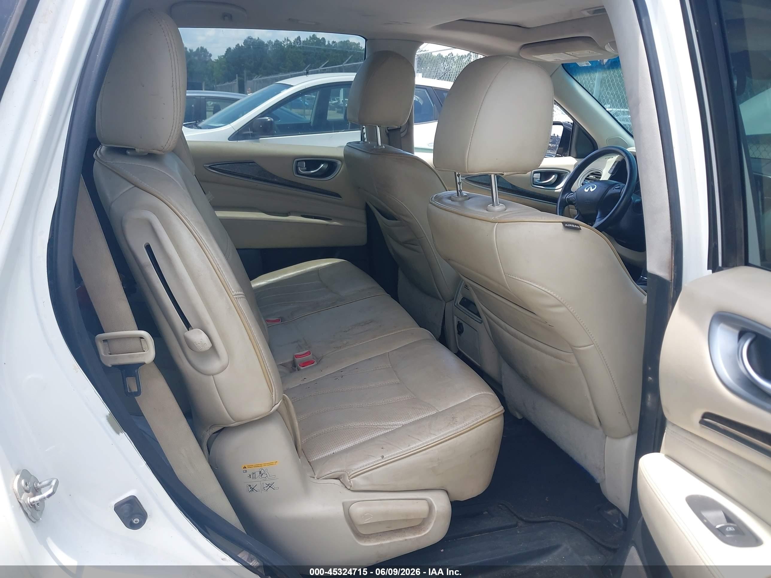 2015 Infiniti Qx60   White vin: 5N1AL0MN2FC541748
