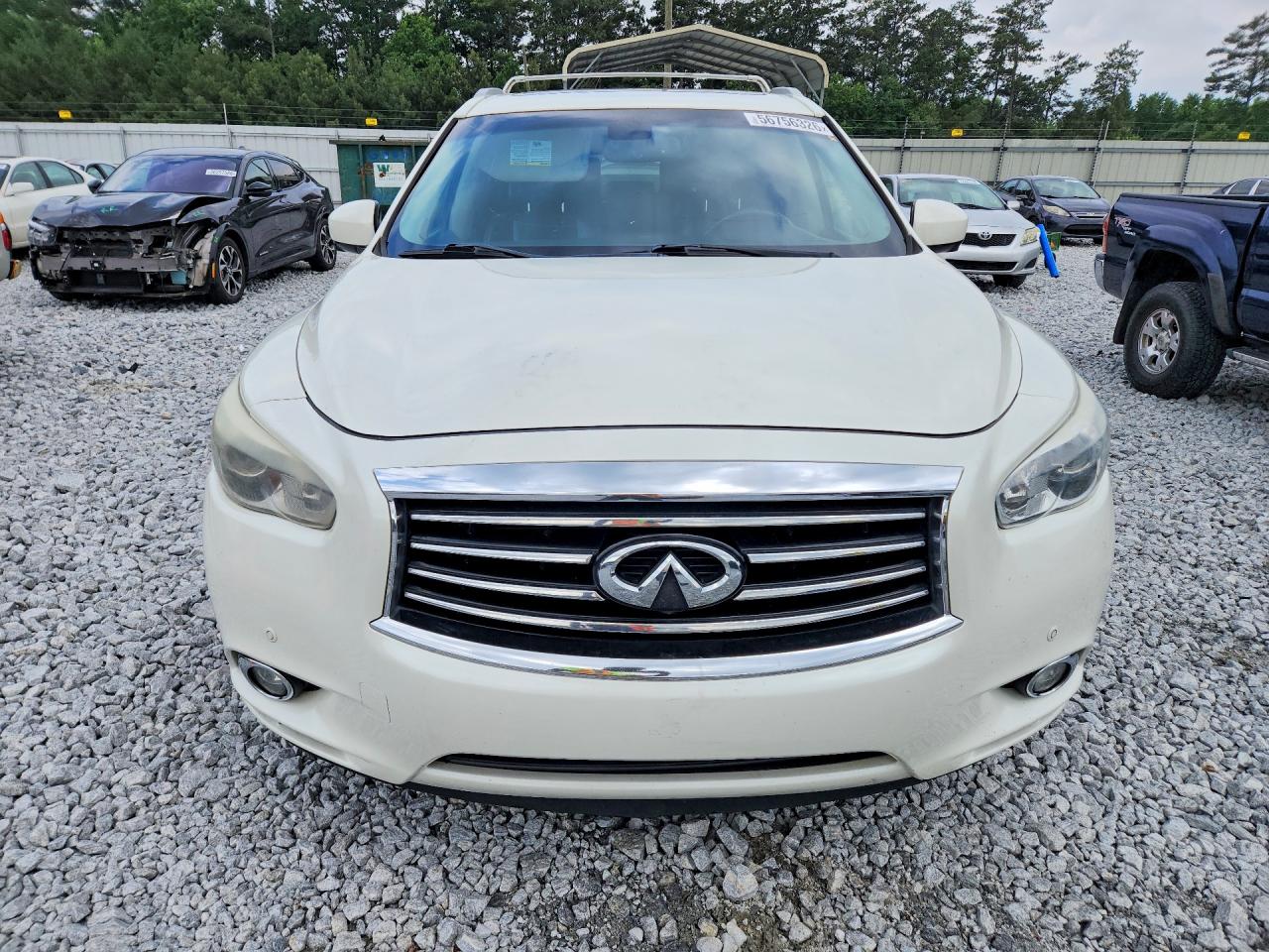 2015 Infiniti Qx60 Base White vin: 5N1AL0MN2FC544164