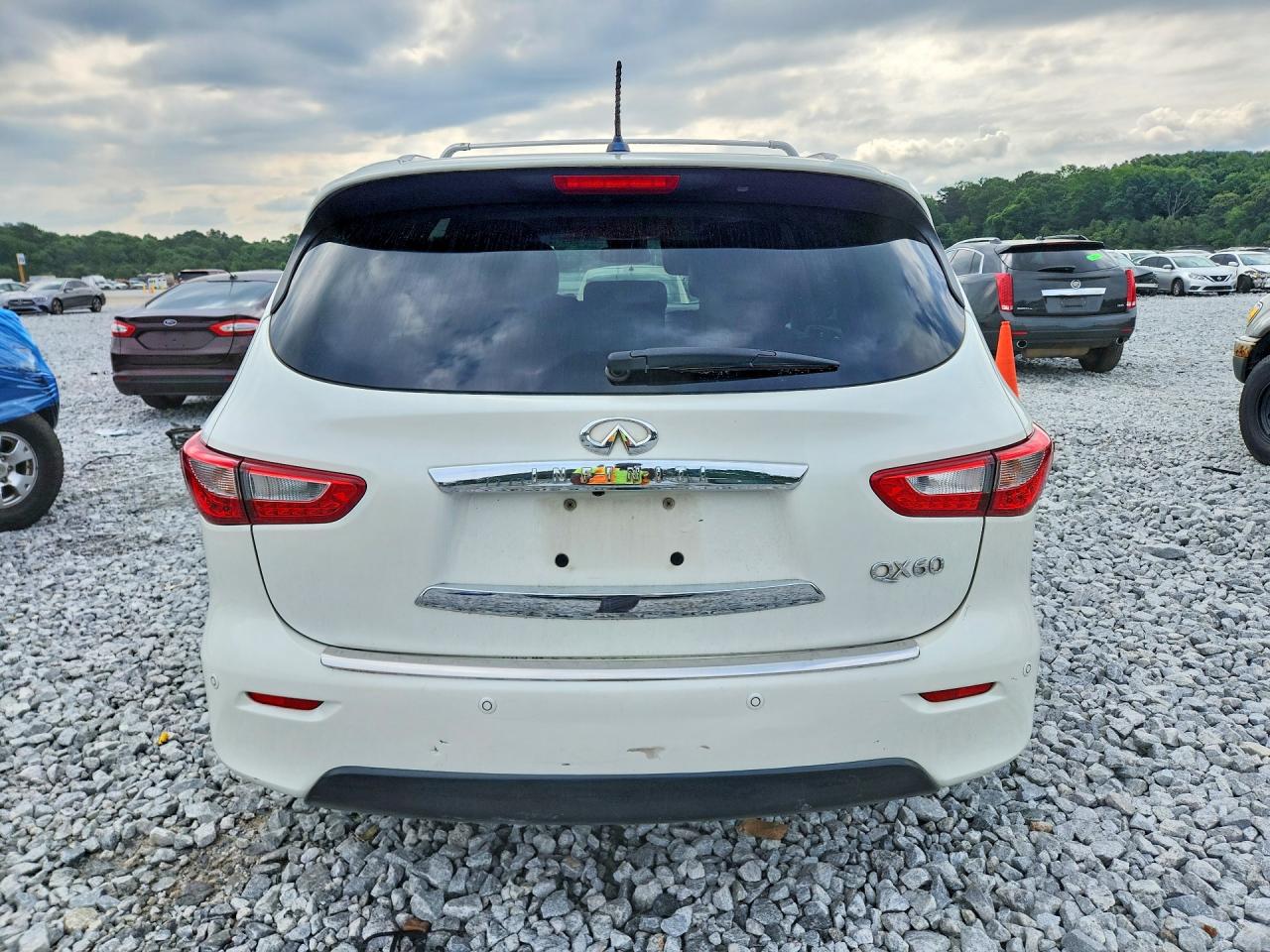 2015 Infiniti Qx60 Base White vin: 5N1AL0MN2FC544164