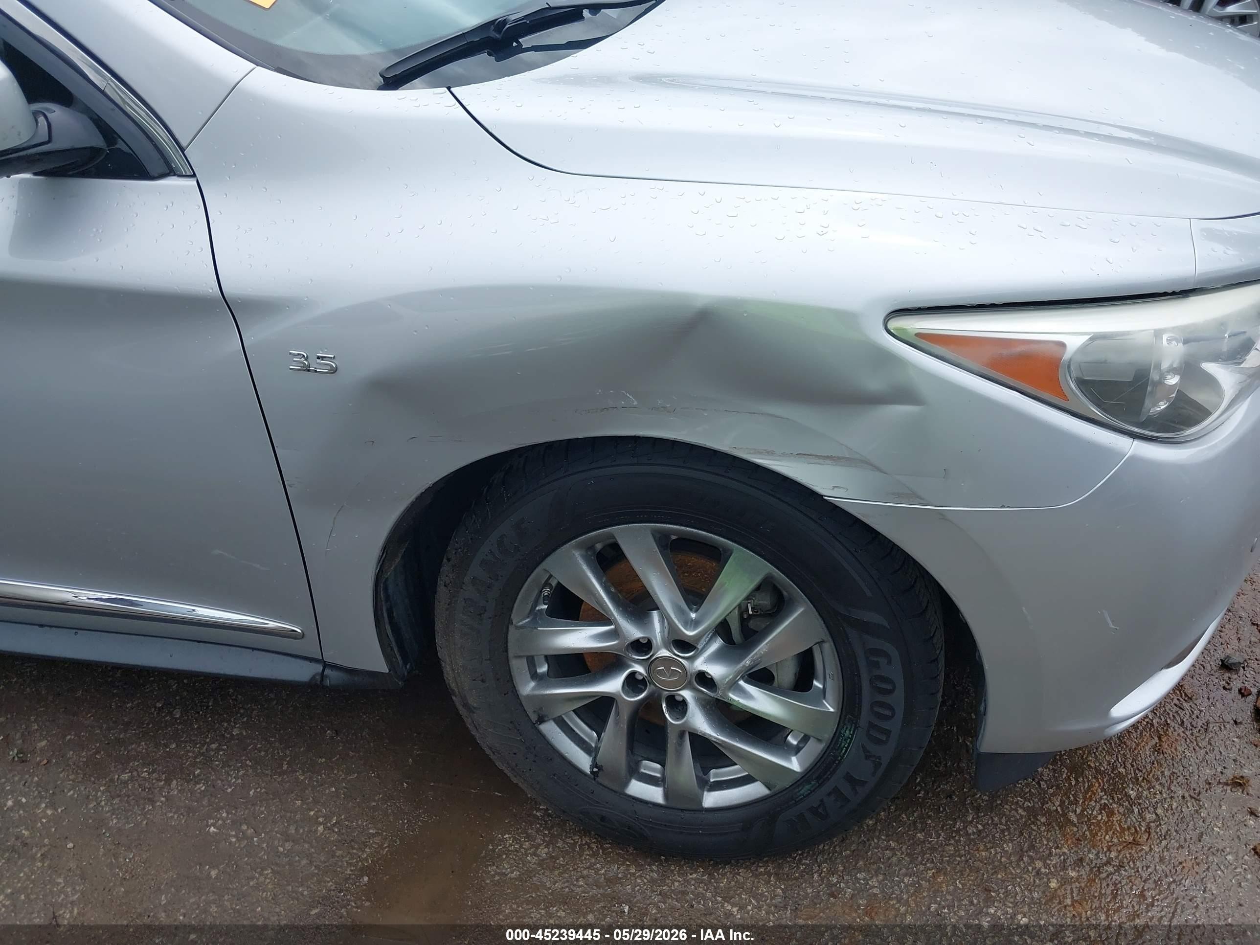 2015 Infiniti Qx60 Silver vin: 5N1AL0MN2FC554614