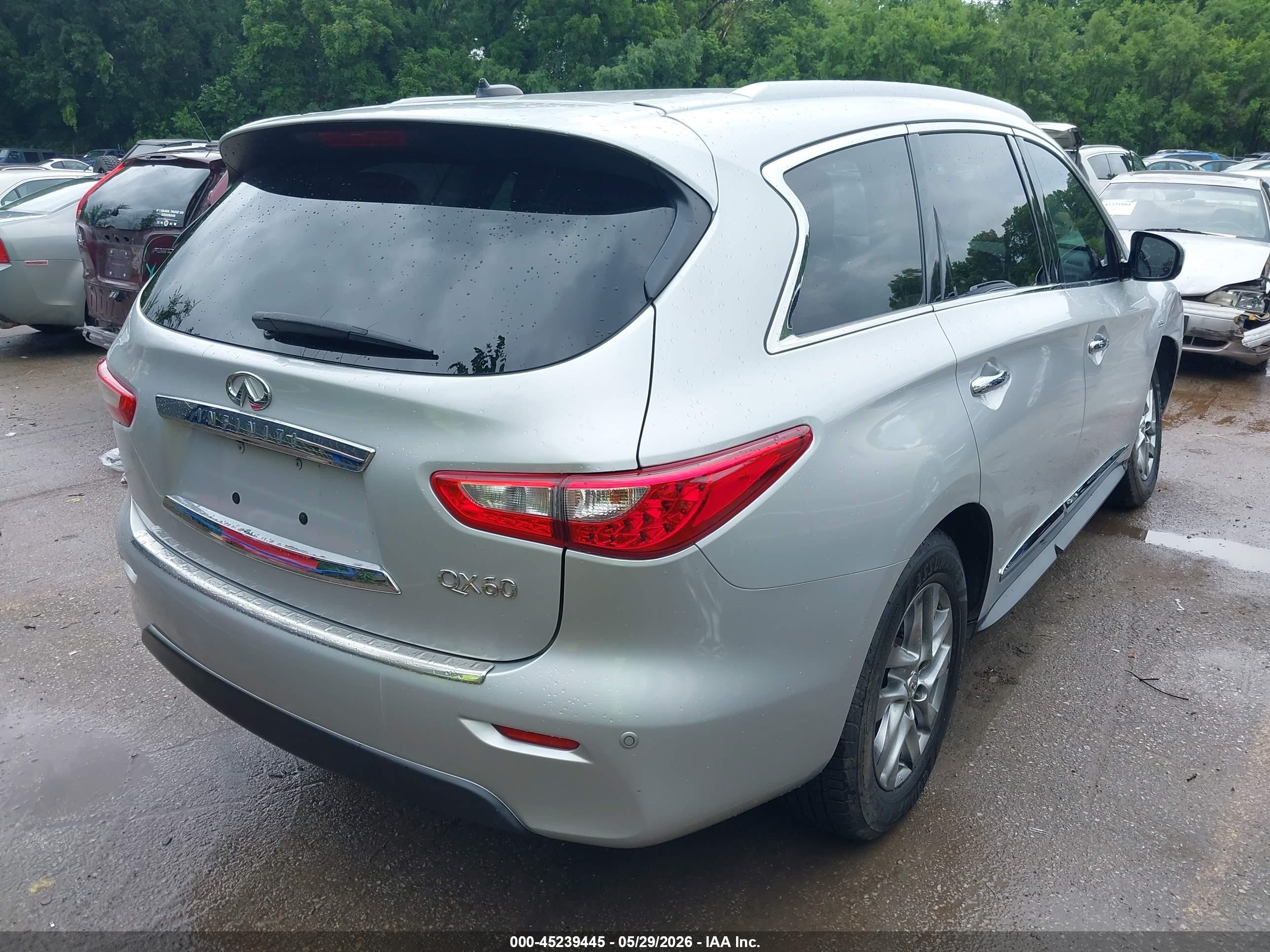 2015 Infiniti Qx60 Silver vin: 5N1AL0MN2FC554614