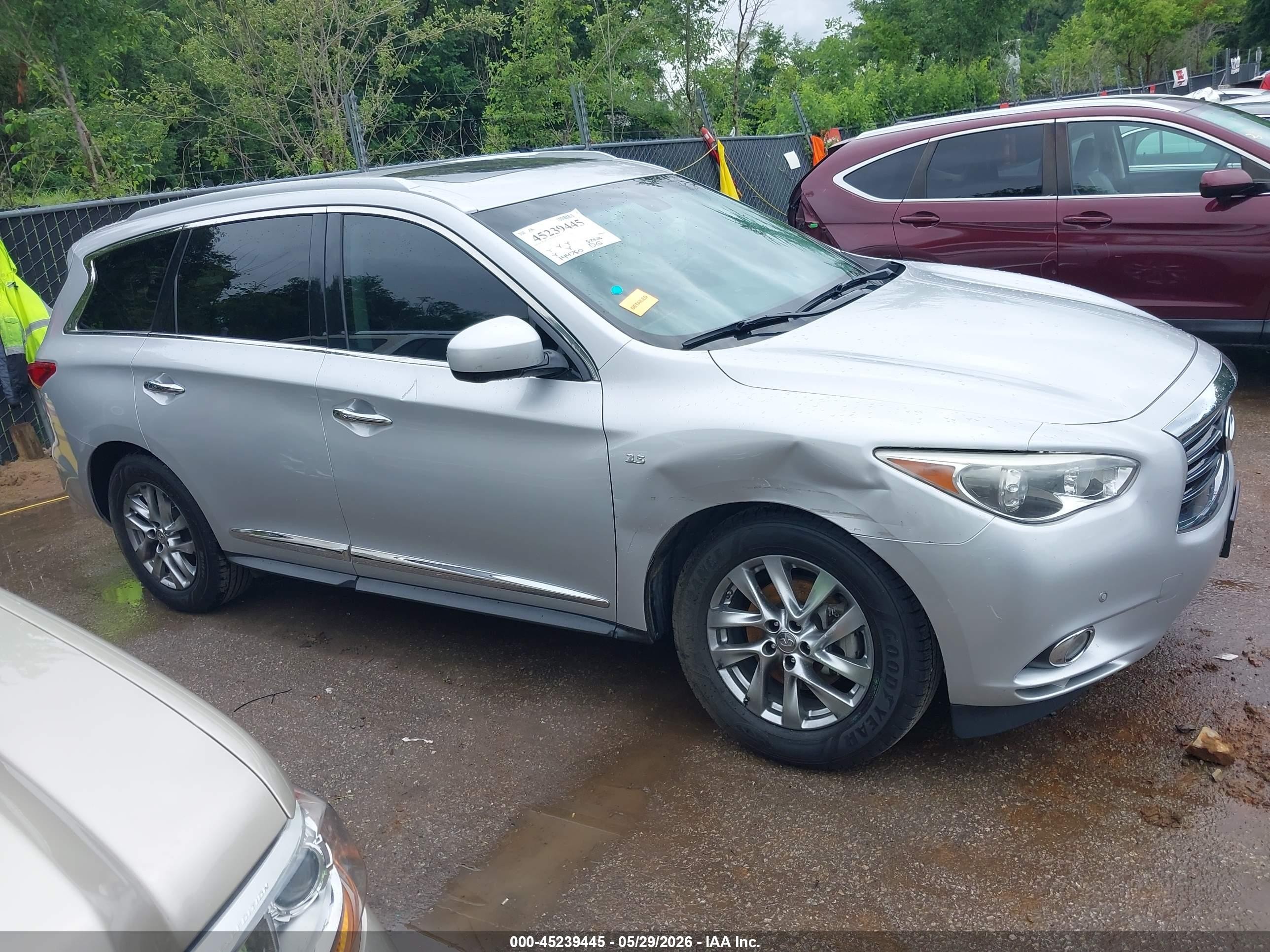 2015 Infiniti Qx60 Silver vin: 5N1AL0MN2FC554614