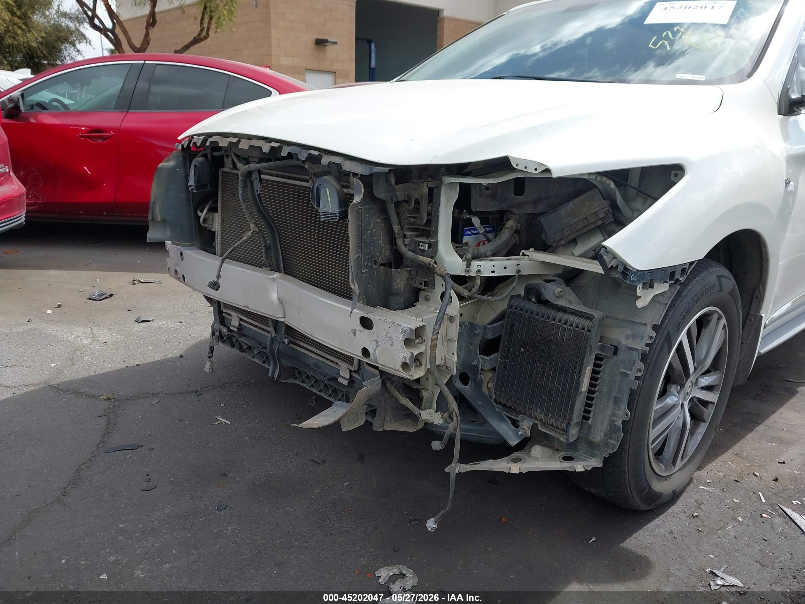 2016 Infiniti Qx60   Белый vin: 5N1AL0MN2GC517905
