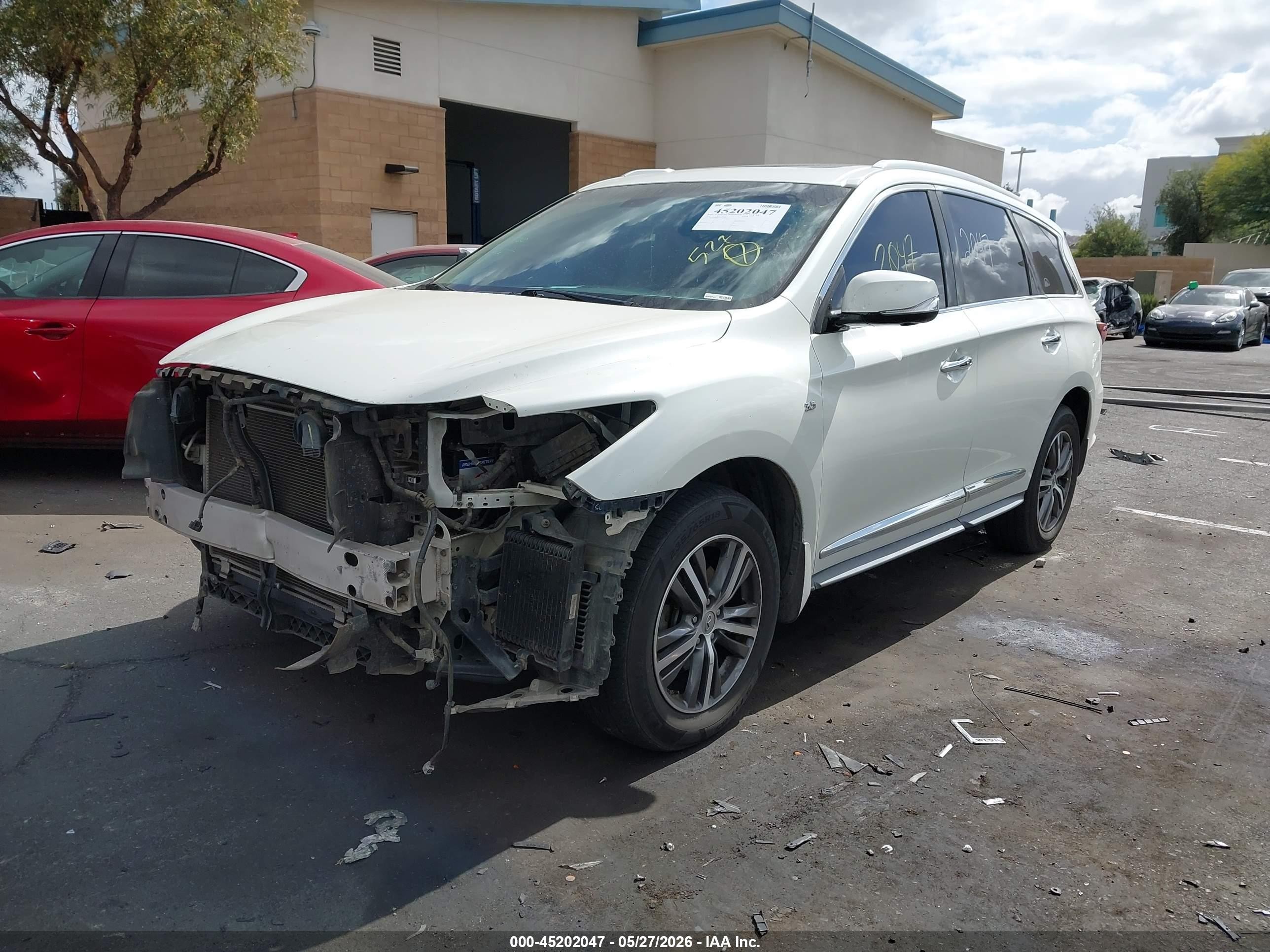 2016 Infiniti Qx60   Белый vin: 5N1AL0MN2GC517905