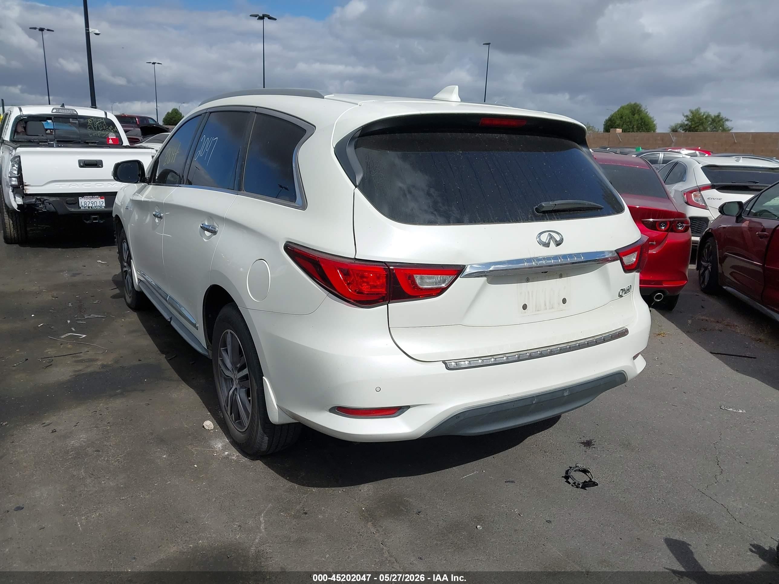 2016 Infiniti Qx60   Белый vin: 5N1AL0MN2GC517905