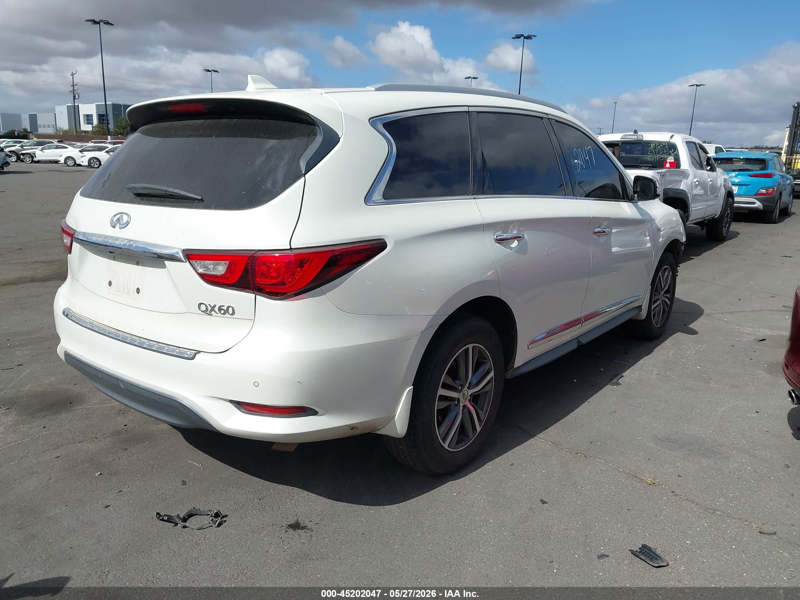 2016 Infiniti Qx60   Белый vin: 5N1AL0MN2GC517905
