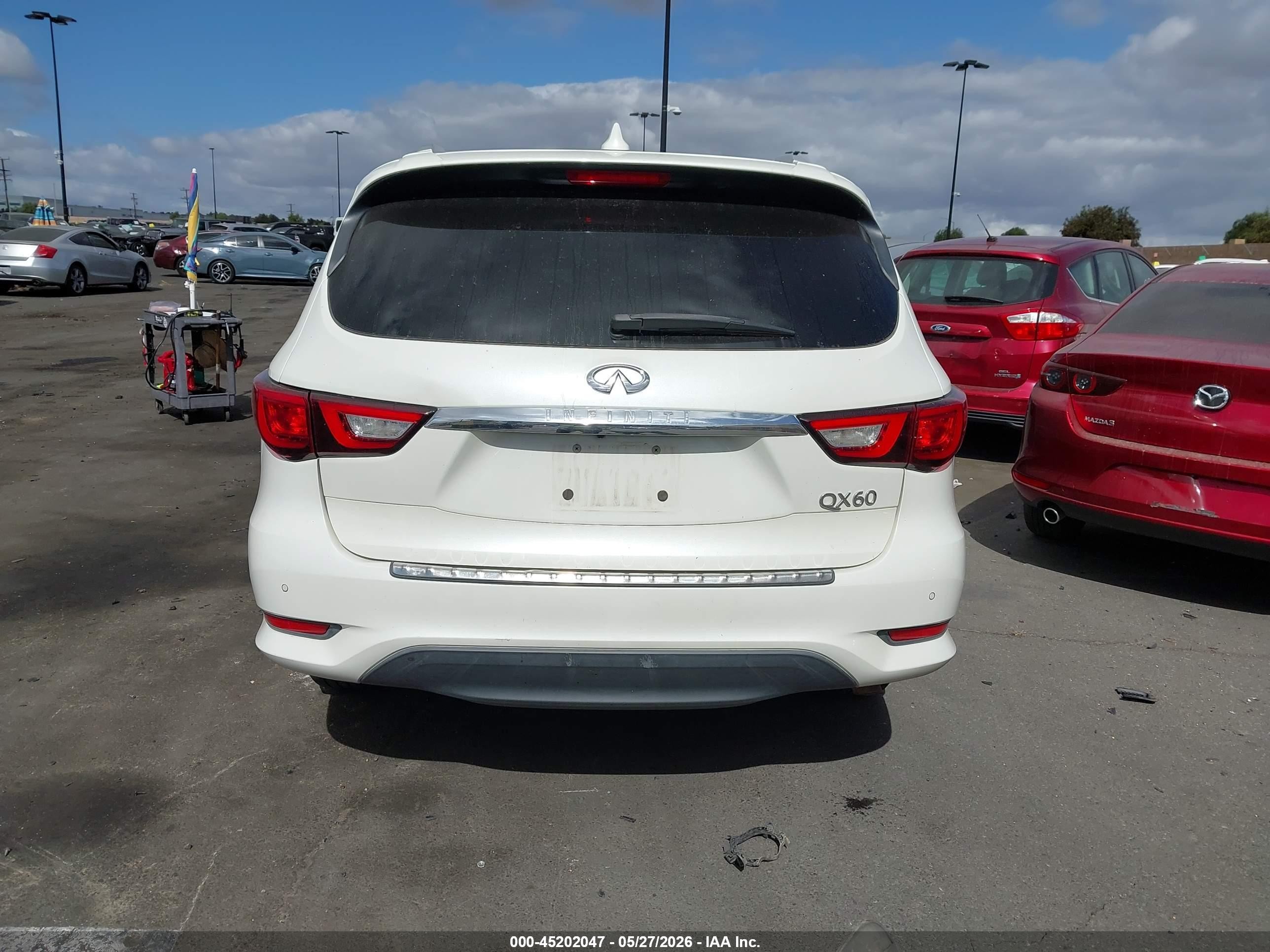 2016 Infiniti Qx60   Белый vin: 5N1AL0MN2GC517905