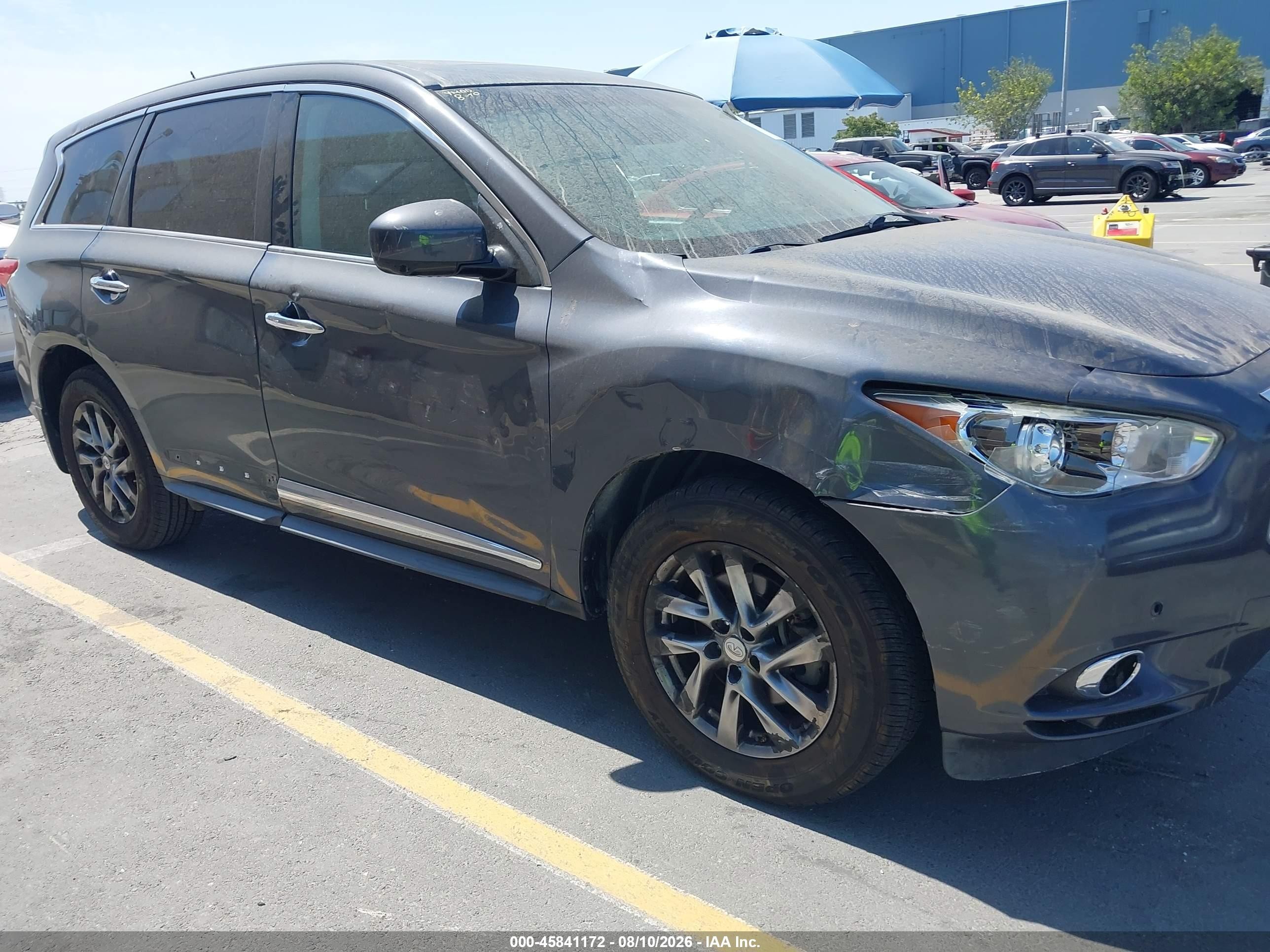 2013 Infiniti Jx35   Gray vin: 5N1AL0MN3DC317594
