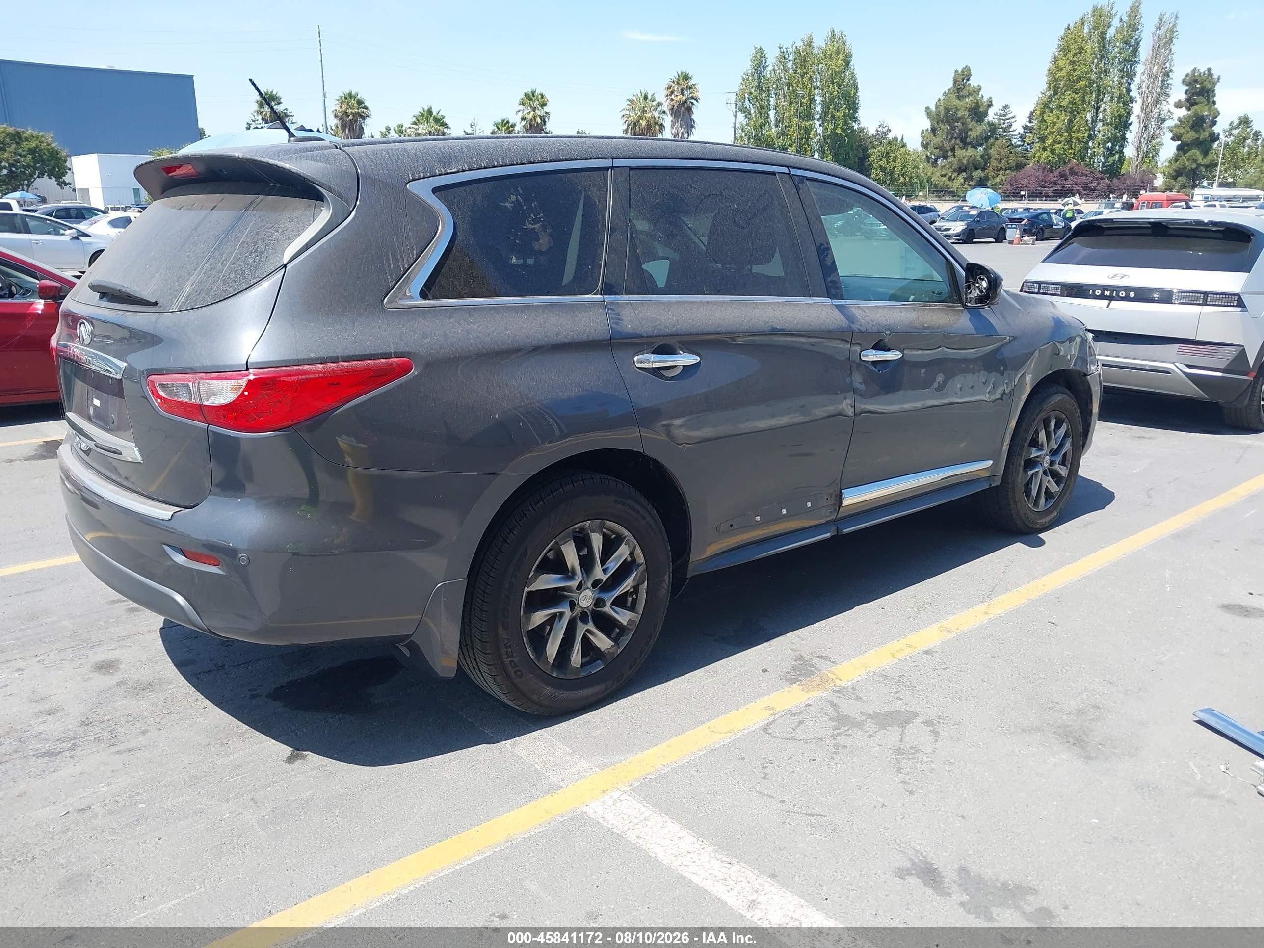 2013 Infiniti Jx35   Gray vin: 5N1AL0MN3DC317594