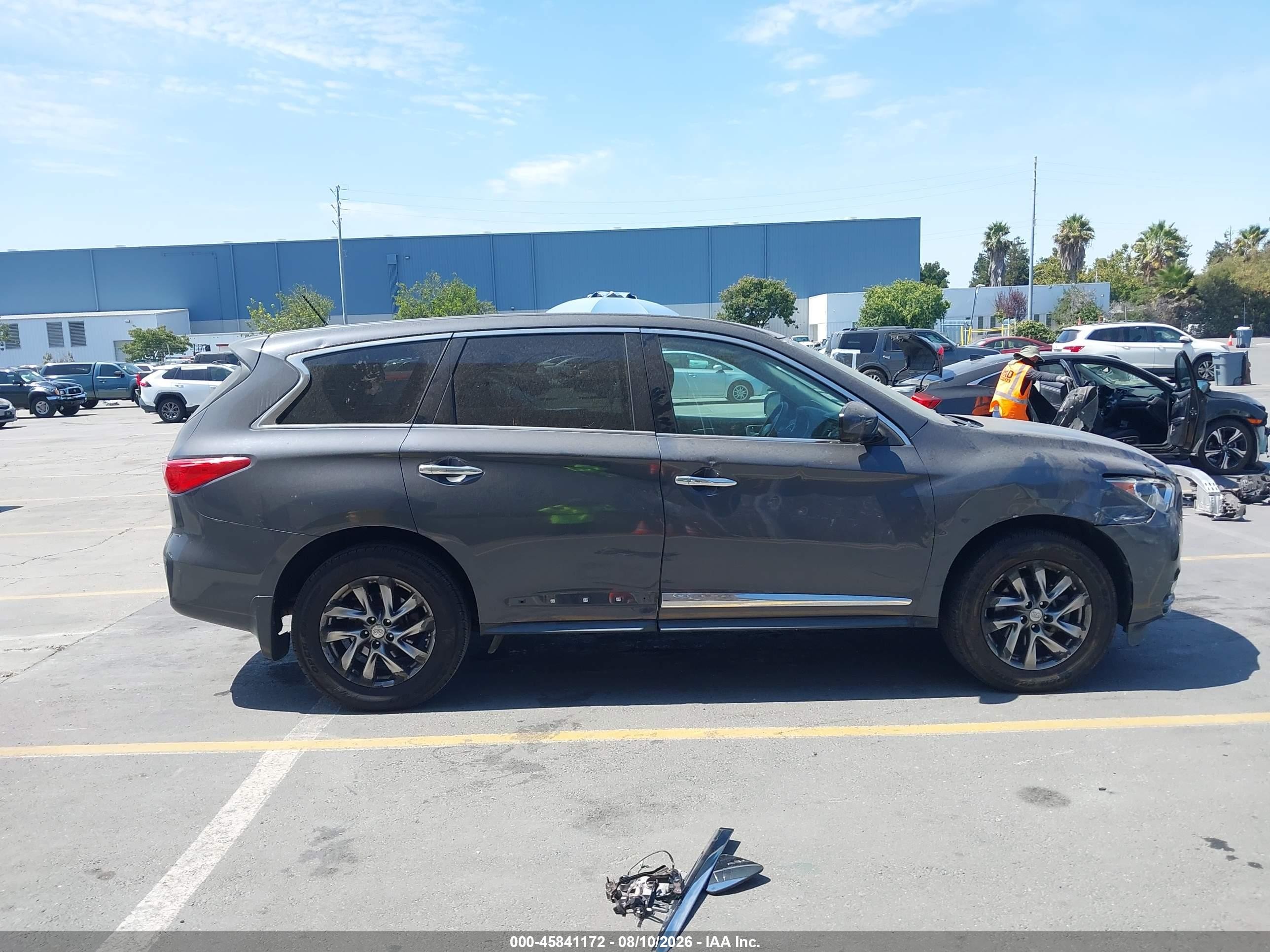 2013 Infiniti Jx35   Gray vin: 5N1AL0MN3DC317594