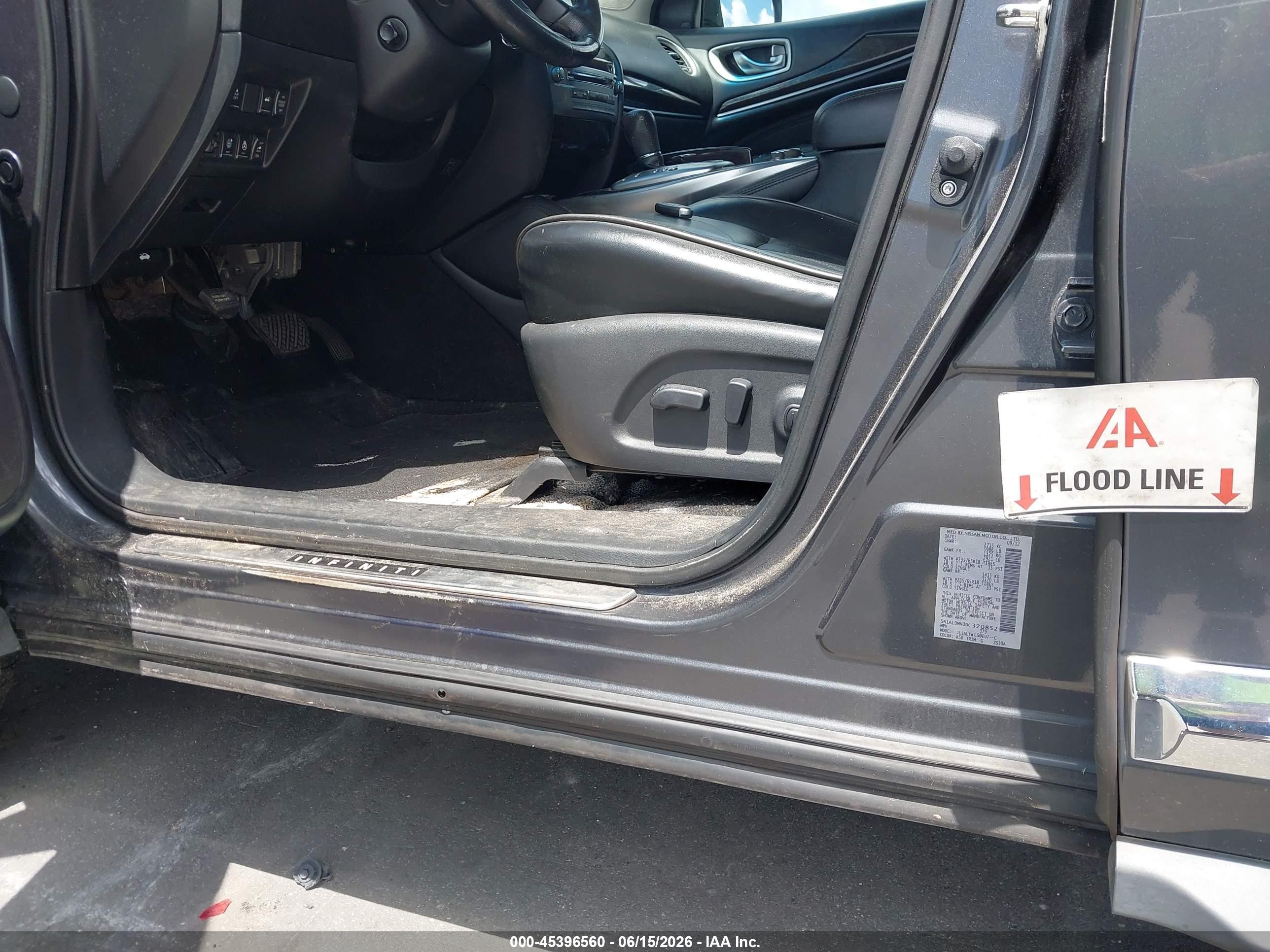 2013 Infiniti Jx35   Gray vin: 5N1AL0MN3DC320852