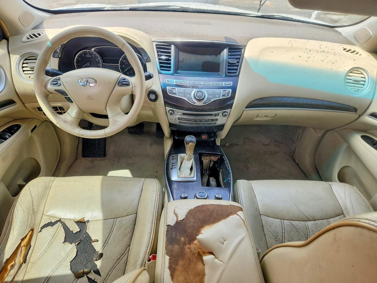 2013 Infiniti Jx35 Base White vin: 5N1AL0MN3DC334816
