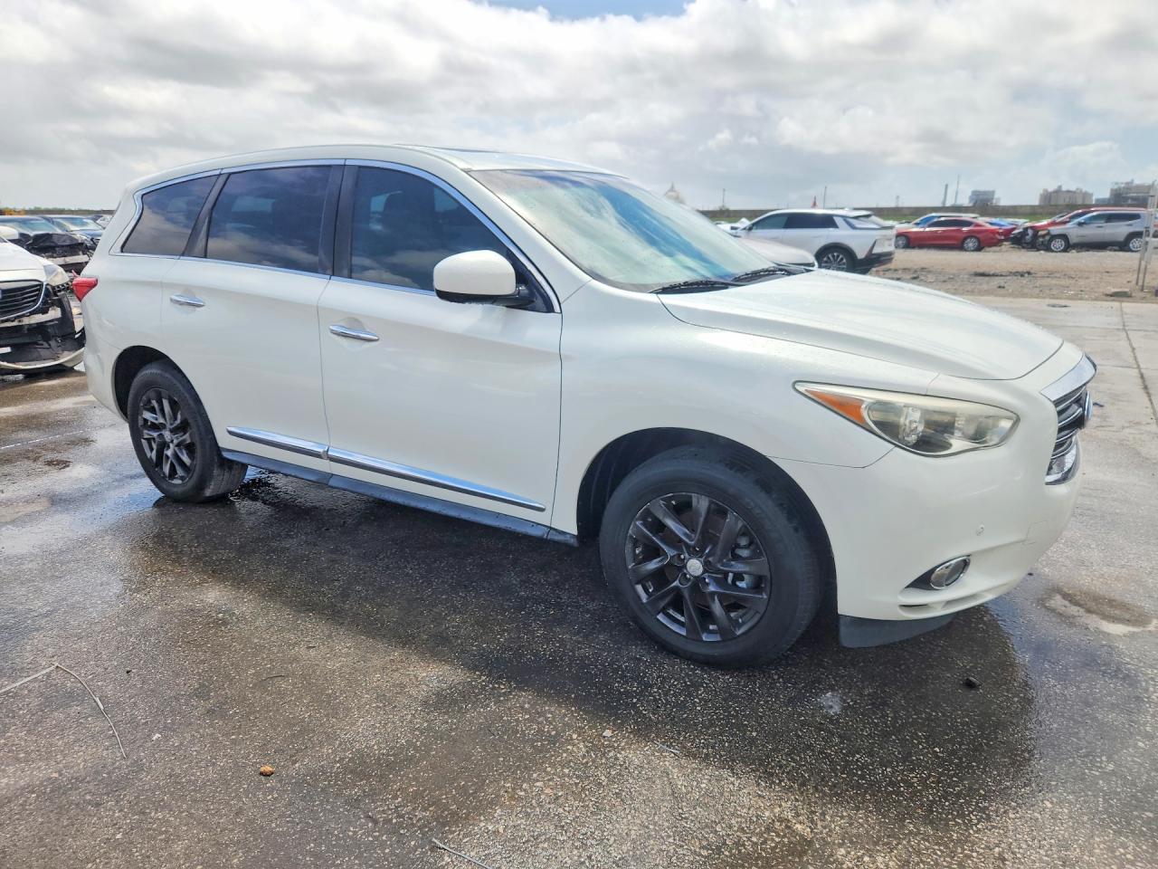2013 Infiniti Jx35 Base White vin: 5N1AL0MN3DC334816
