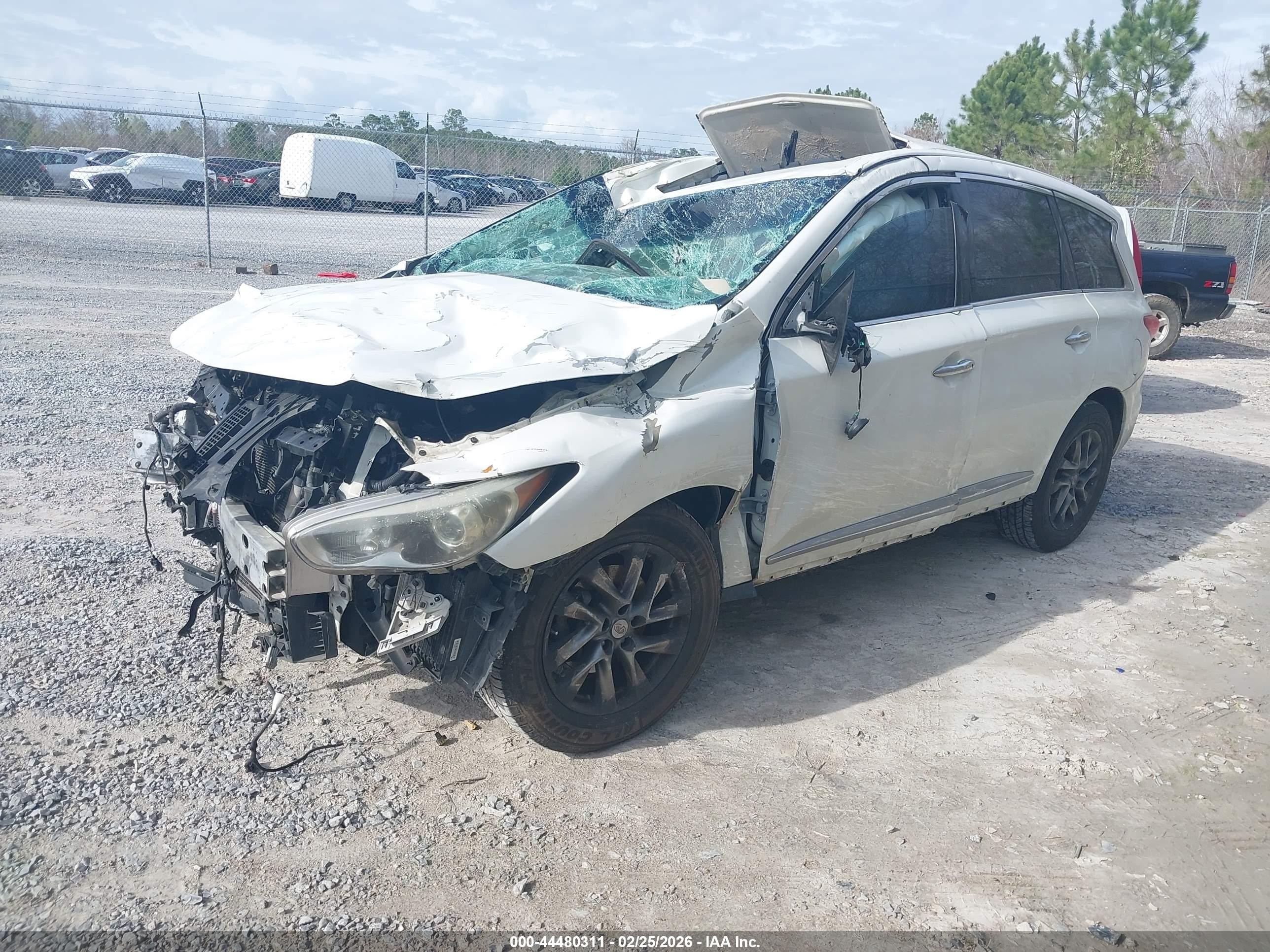 2013 Infiniti Jx35 White vin: 5N1AL0MN3DC335075
